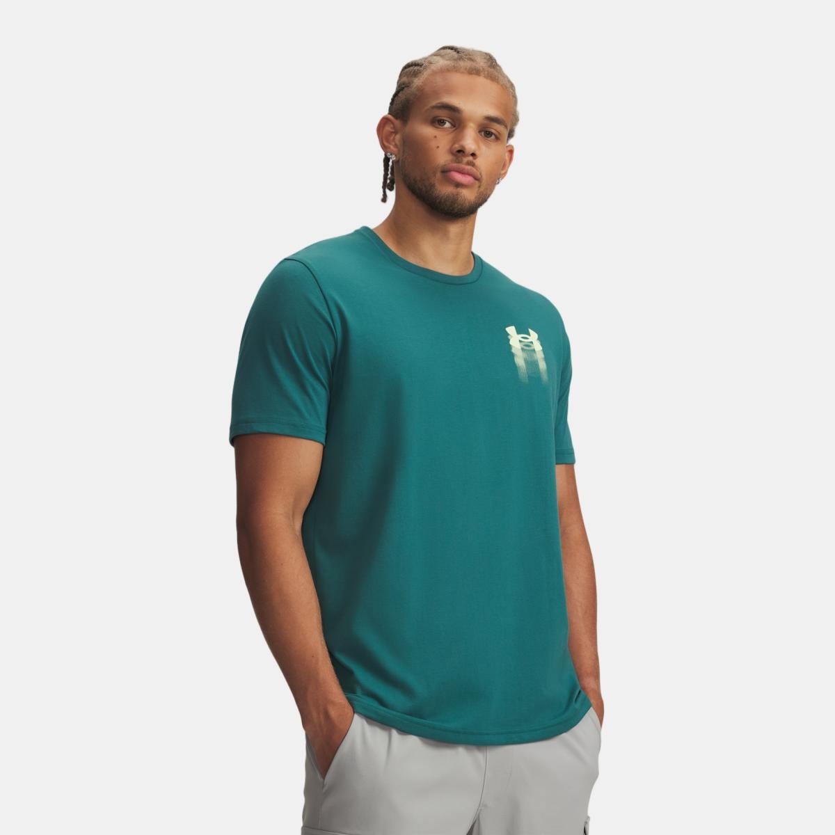 Imagem 0 de T-shirt Casual de Homem UA M Blur Logo SS