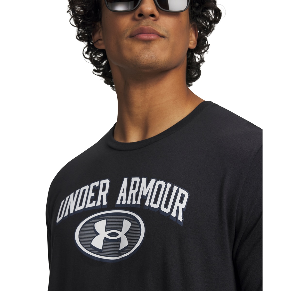 T-shirt Casual de Homem UA M WM Locker Tag SS Preto-3