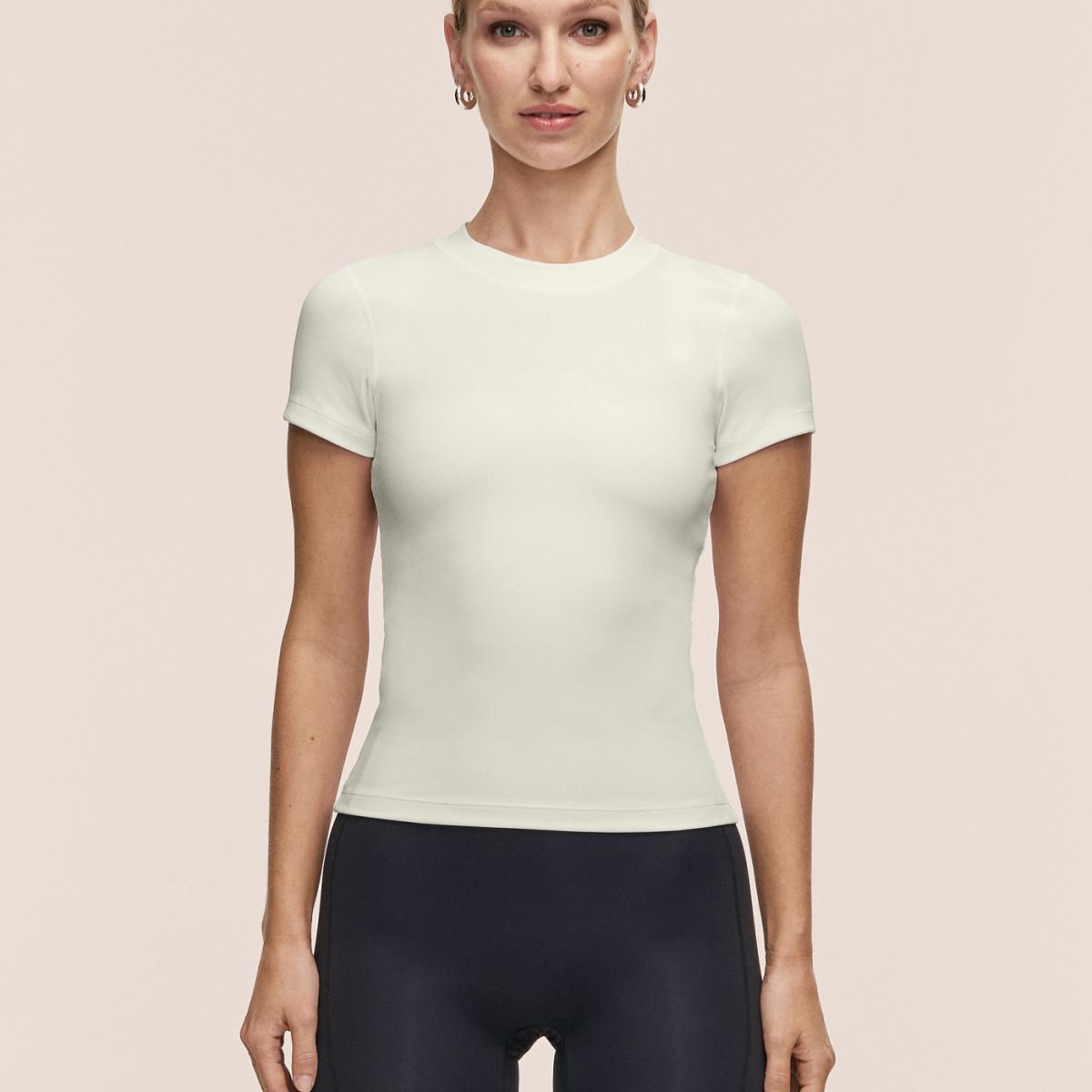 T-shirt M/C de Mulher Defined Verde-claro-1
