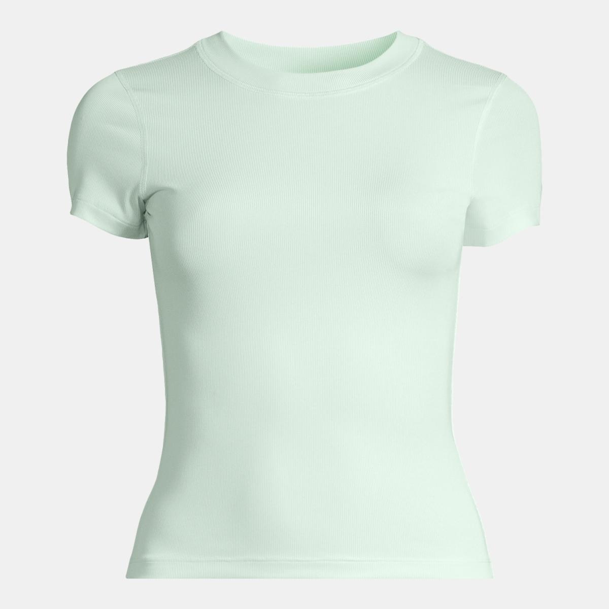 T-shirt M/C de Mulher Defined Verde-claro-5