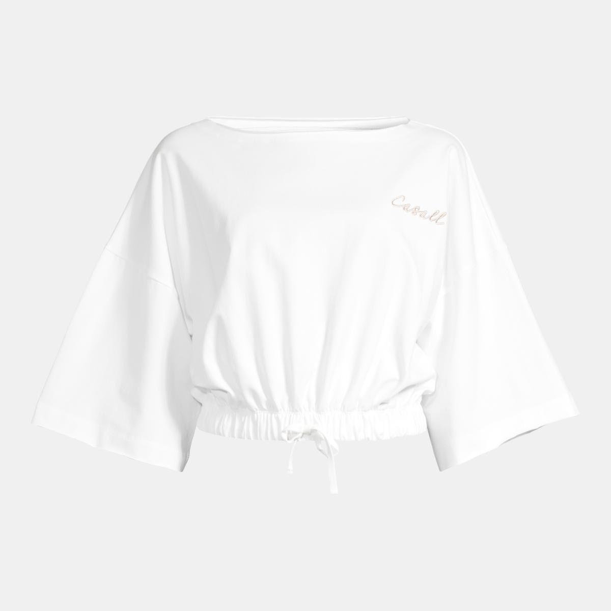 T-shirt de Manga Curta de Mulher Heavy Branco-5