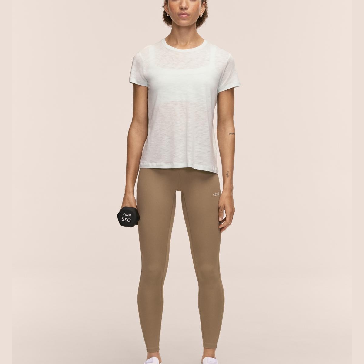 T-shirt M/C de Mulher Soft Texture Verde-claro-4