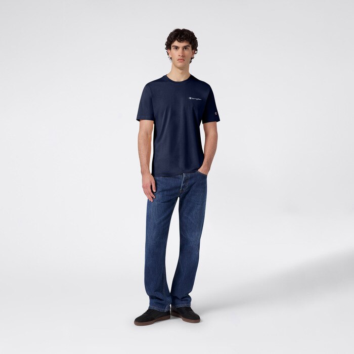 T-shirt de homem Champion Azul-3