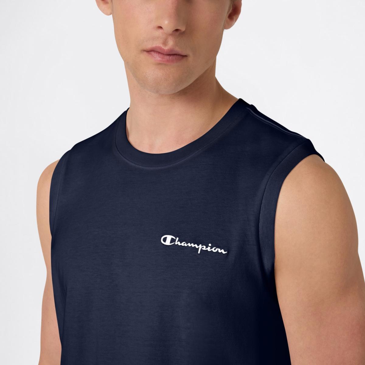 T-shirt sem Mangas de Homem SL Tee Azul-3