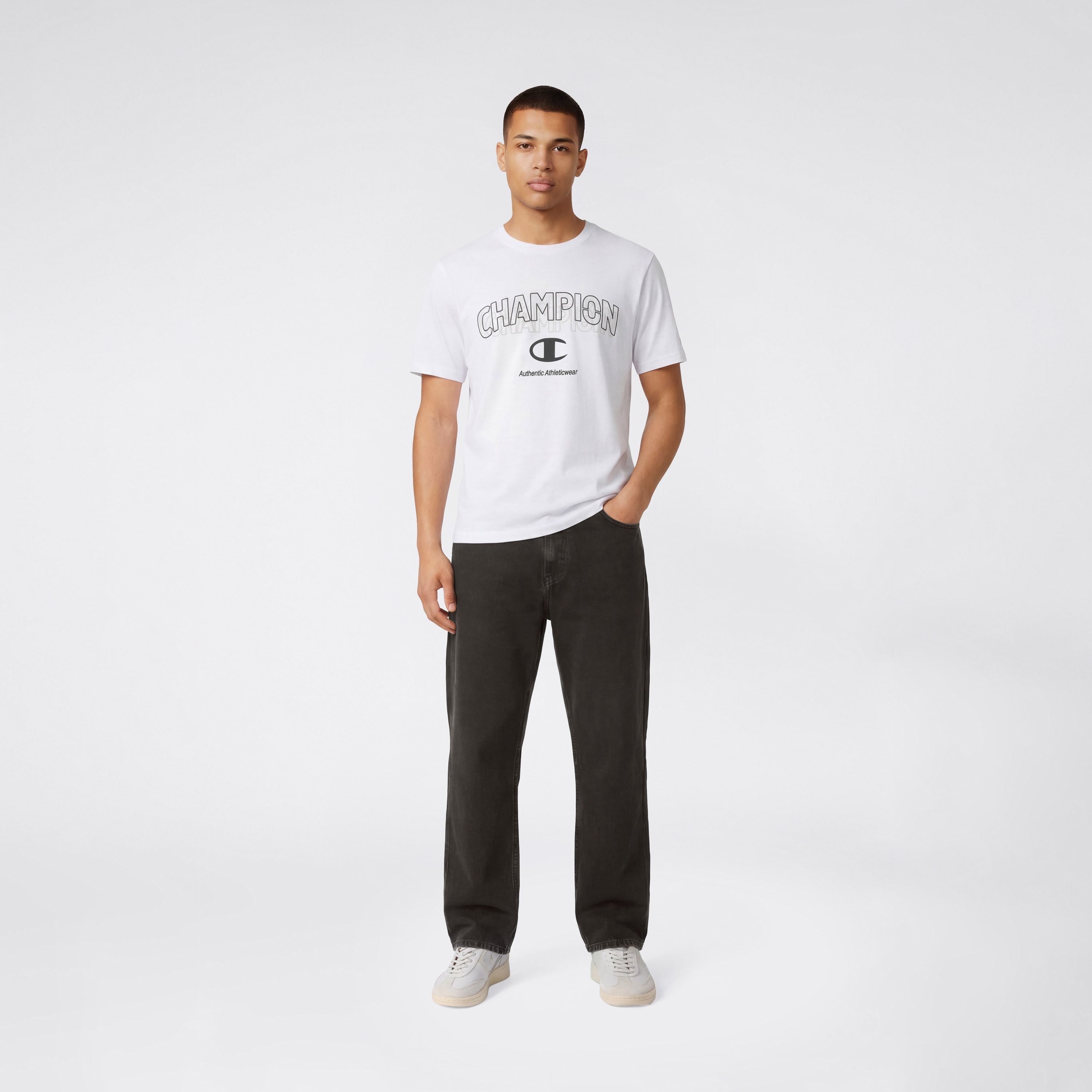 T-shirt de Manga Curta de Homem SS Tee Branco-4