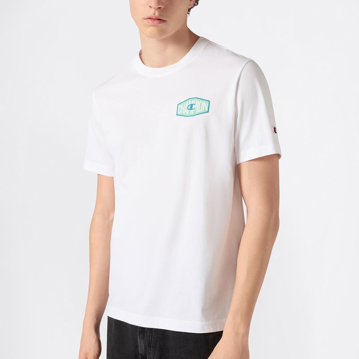 T-shirt de manga curta Crewneck T-Shirt Branco-1