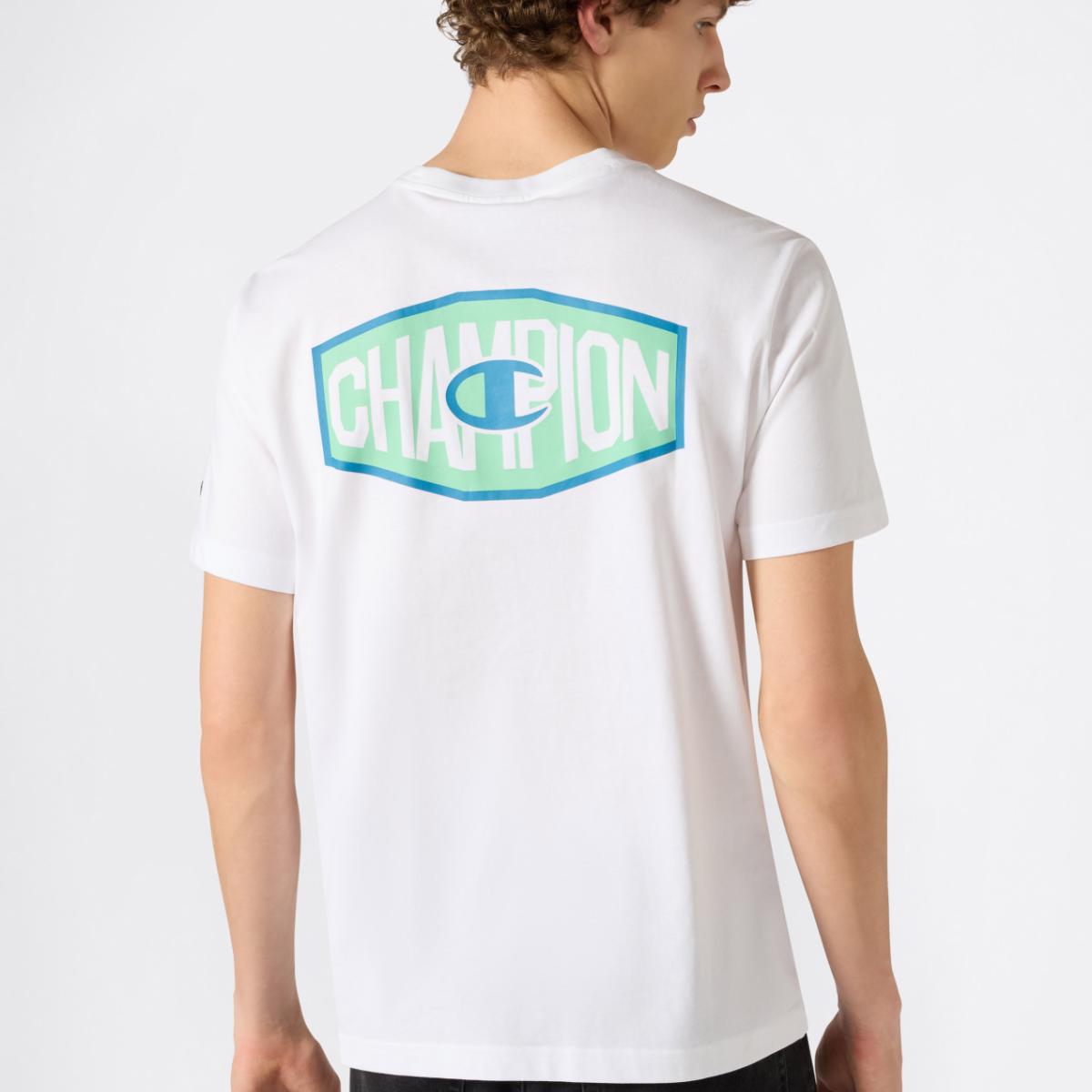 T-shirt de manga curta Crewneck T-Shirt Branco-2