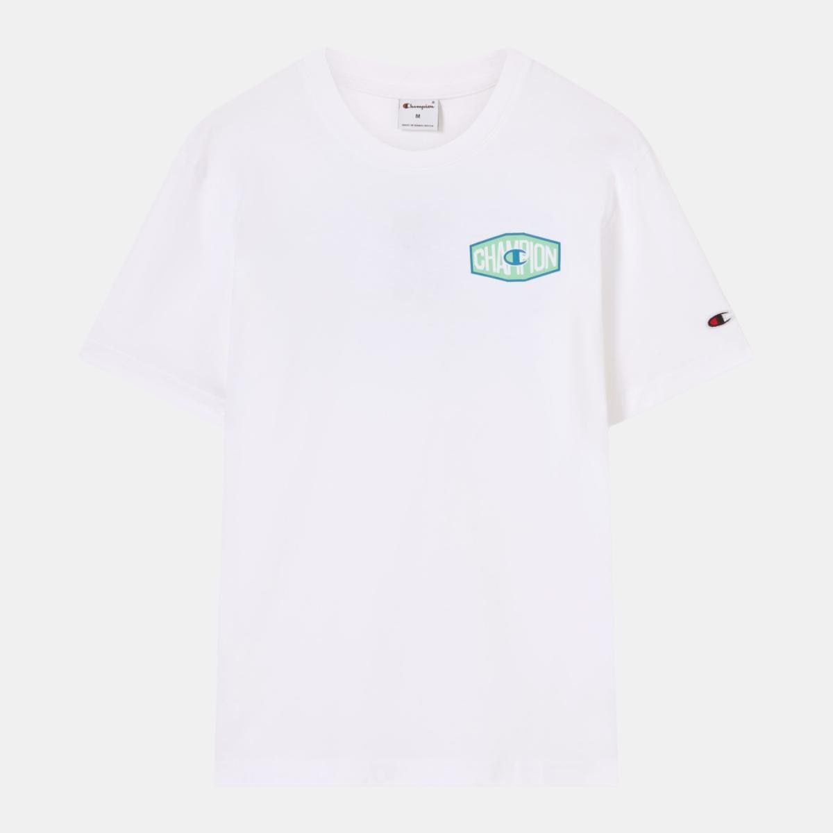 T-shirt de manga curta Crewneck T-Shirt Branco-5