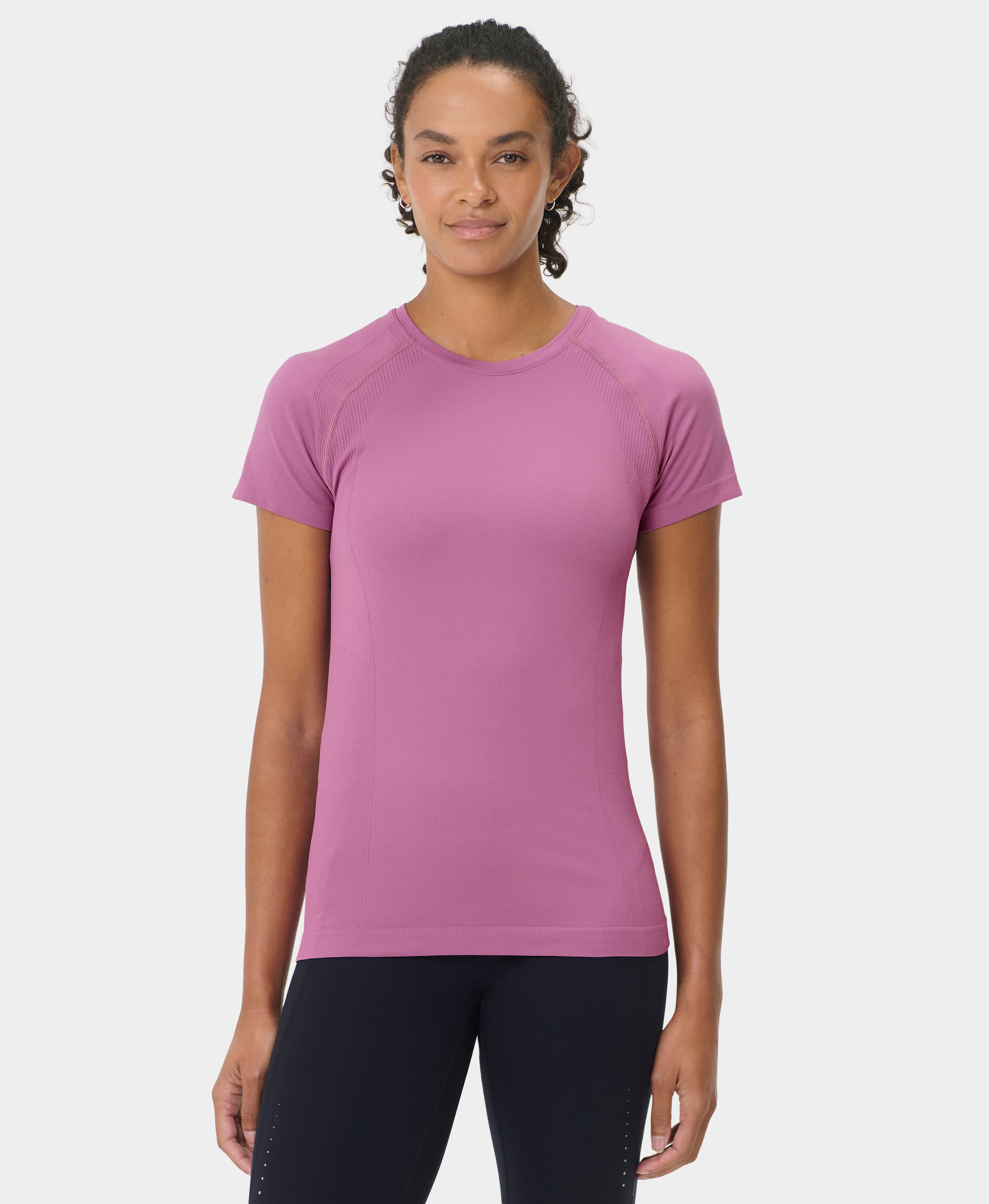 Imagem 0 de T-shirts M/C de Mulher Athlete Seamless Workout T-shirt