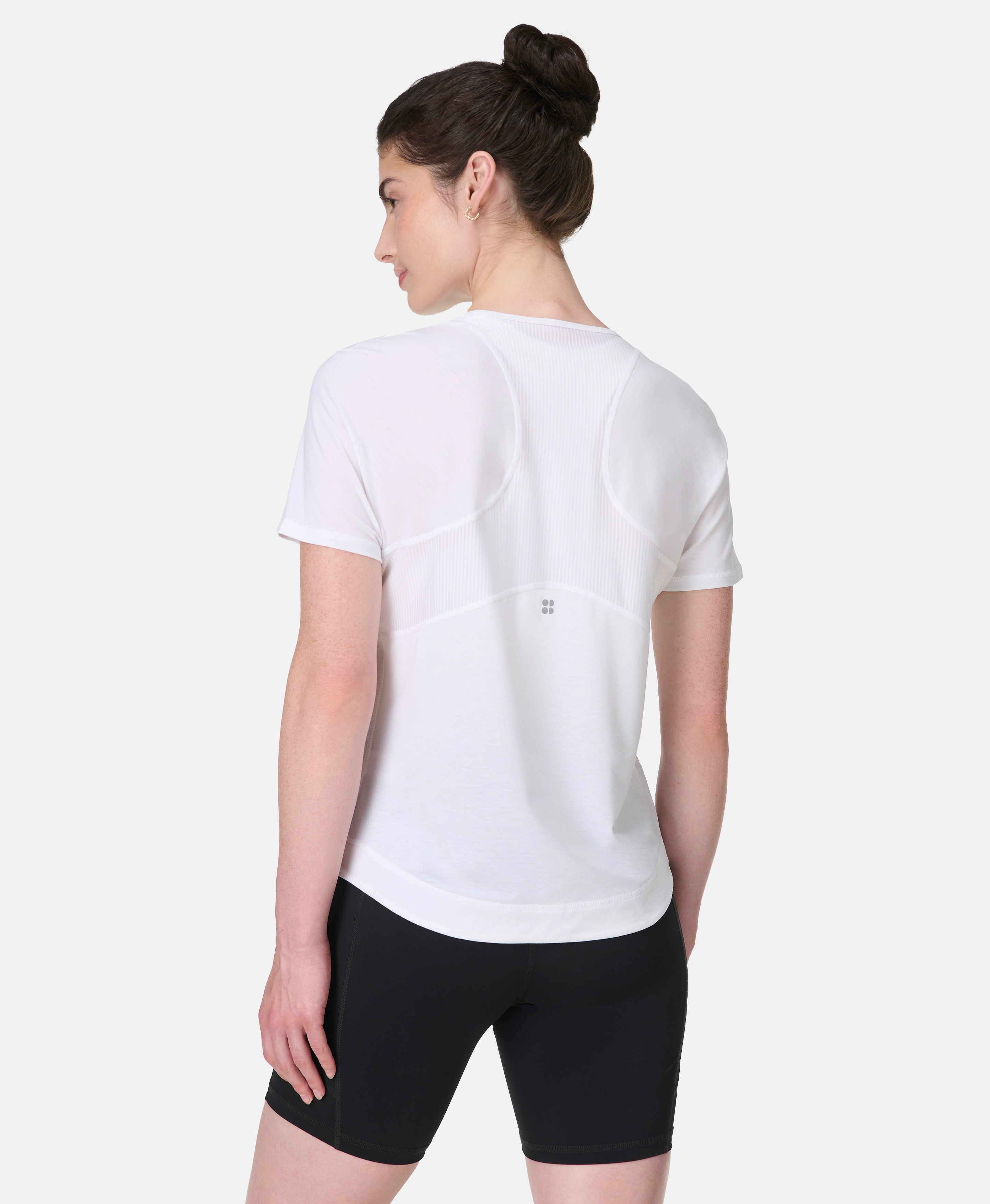 T-shirts M/C de Mulher Breathe Easy Mesh Branco-2