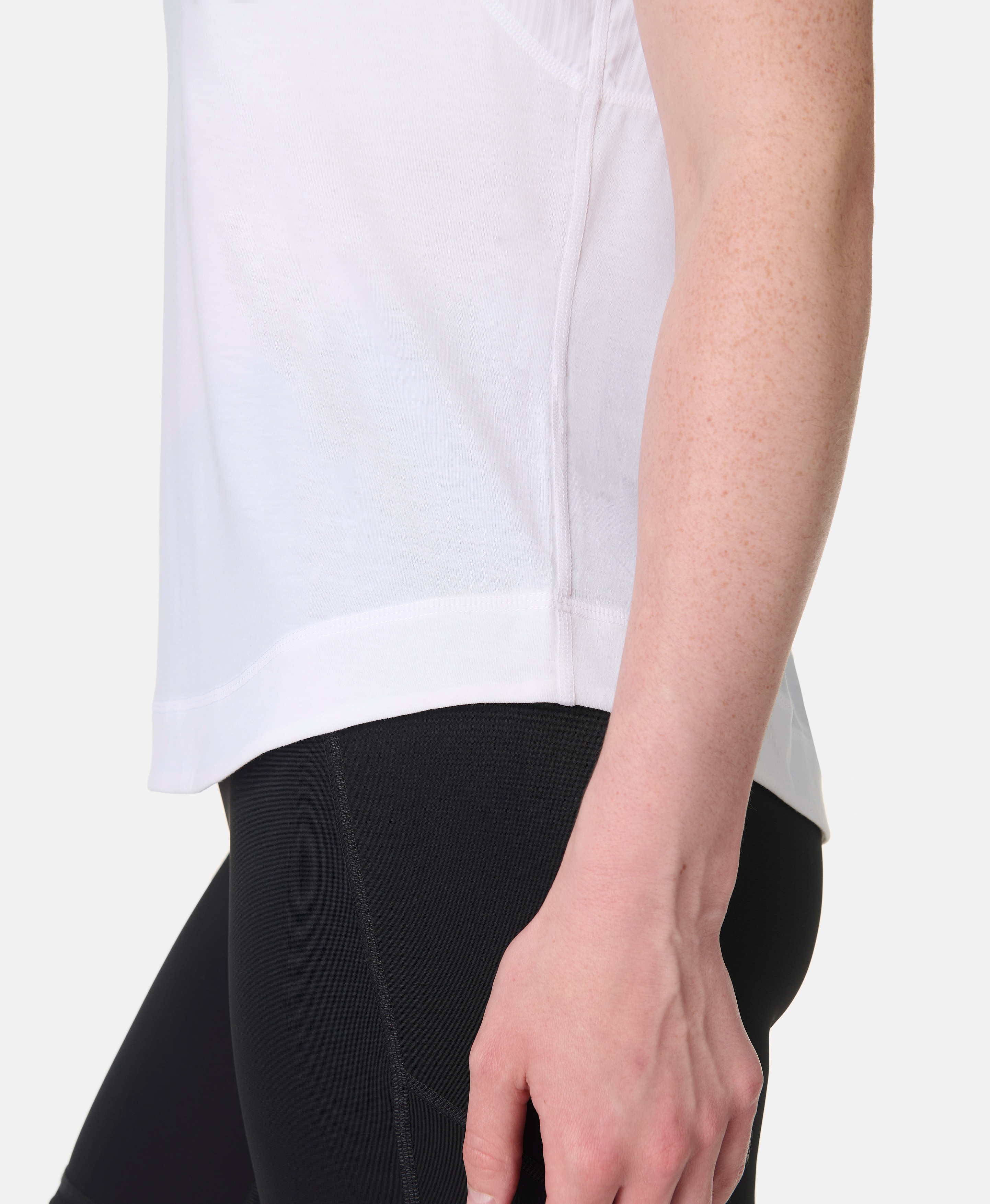 T-shirts M/C de Mulher Breathe Easy Mesh Branco-5