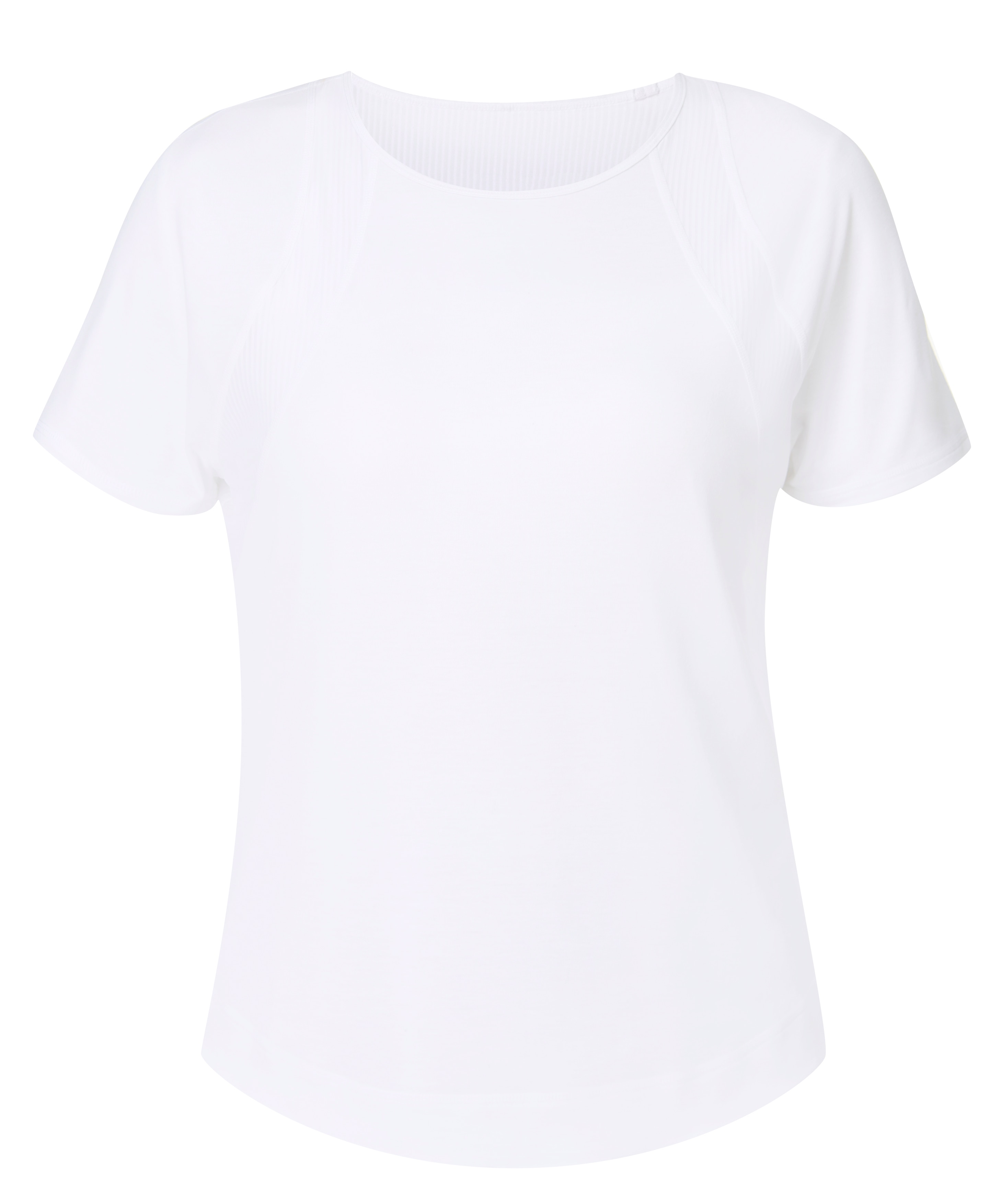 T-shirts M/C de Mulher Breathe Easy Mesh Branco-7