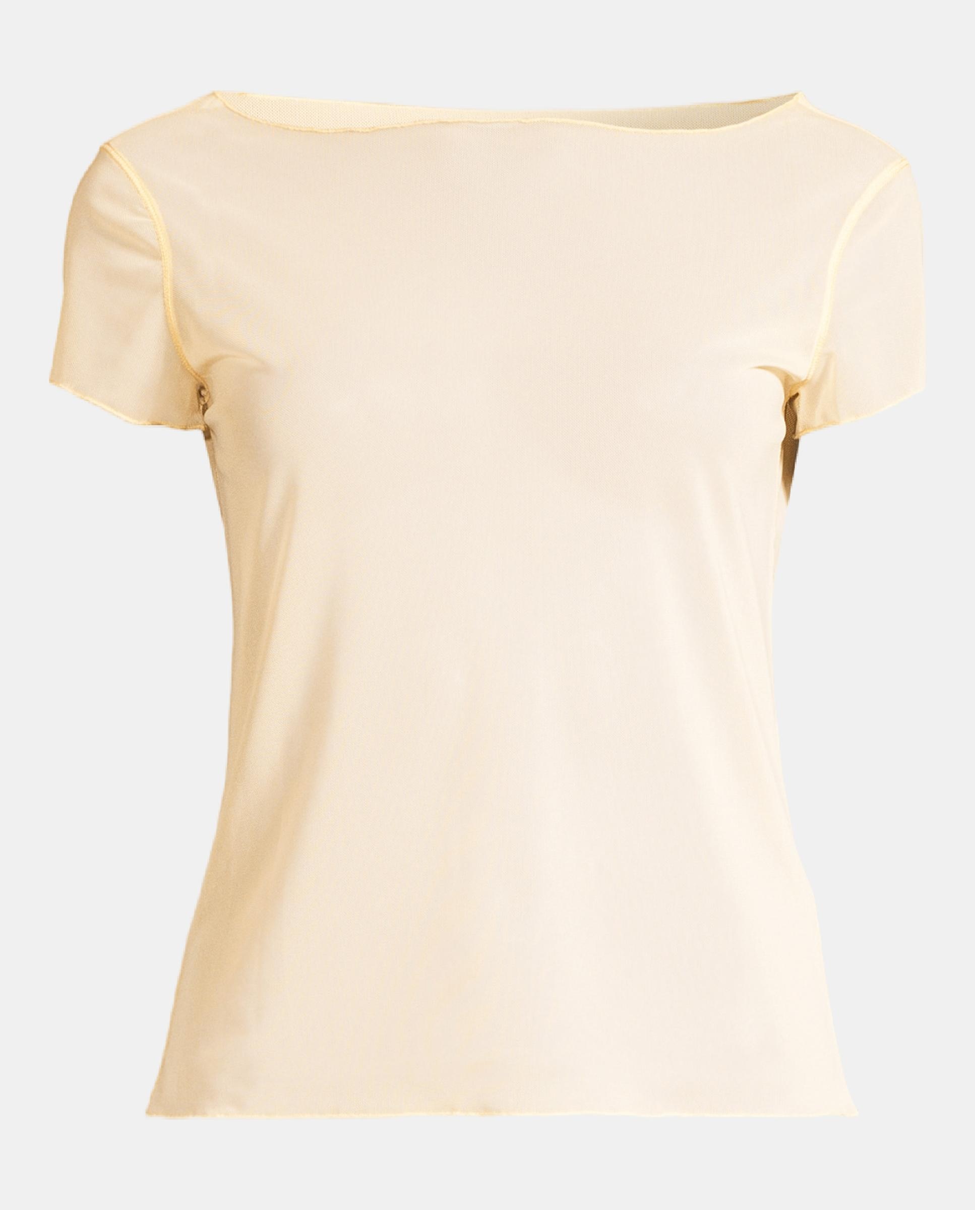 Camiseta de Yoga y Pilates de Mujer Casall Delicate Studio Mesh Tee CASALL - Crema Crema-3