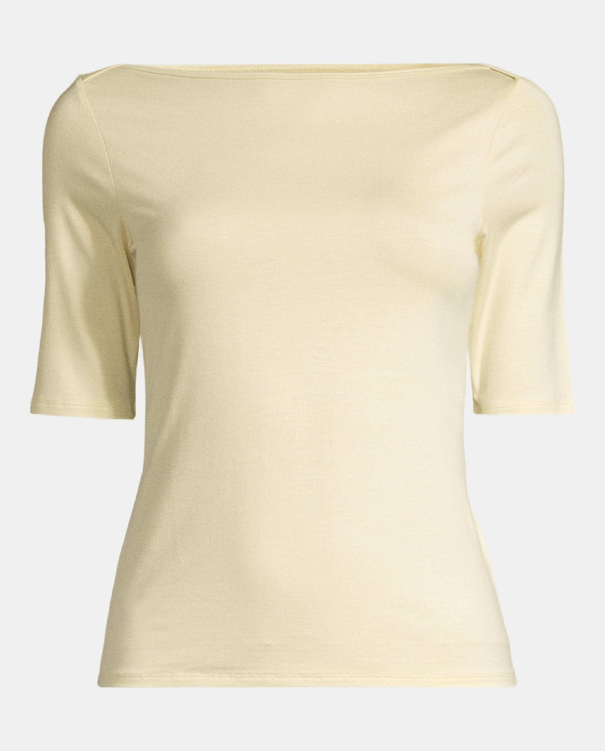 Camiseta de Yoga y Pilates de Mujer Casall Delight Boatneck Tee CASALL - Beige Beige-3