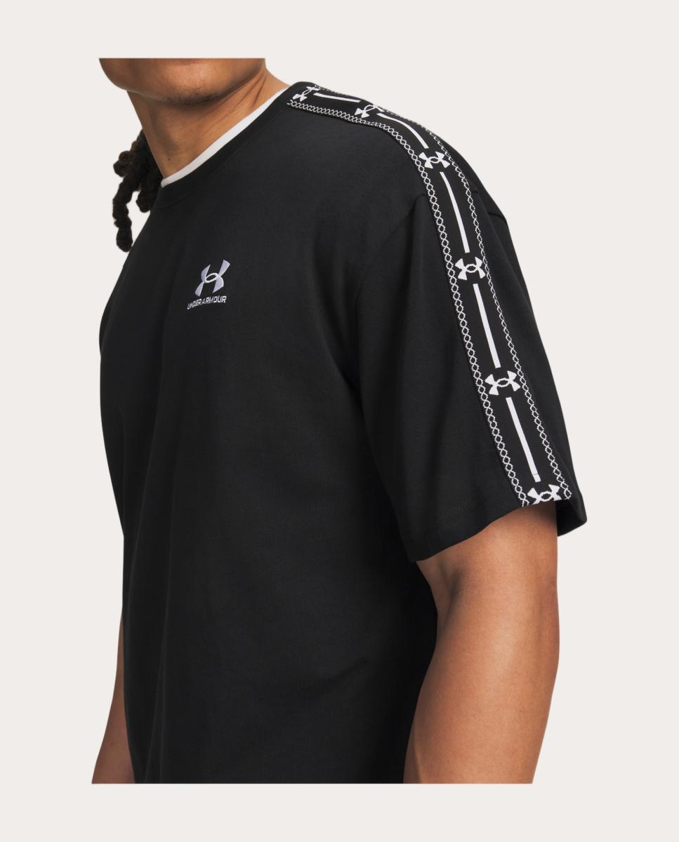 T-shirt de Homem UA Icon HWT Tee Taped Preto-3