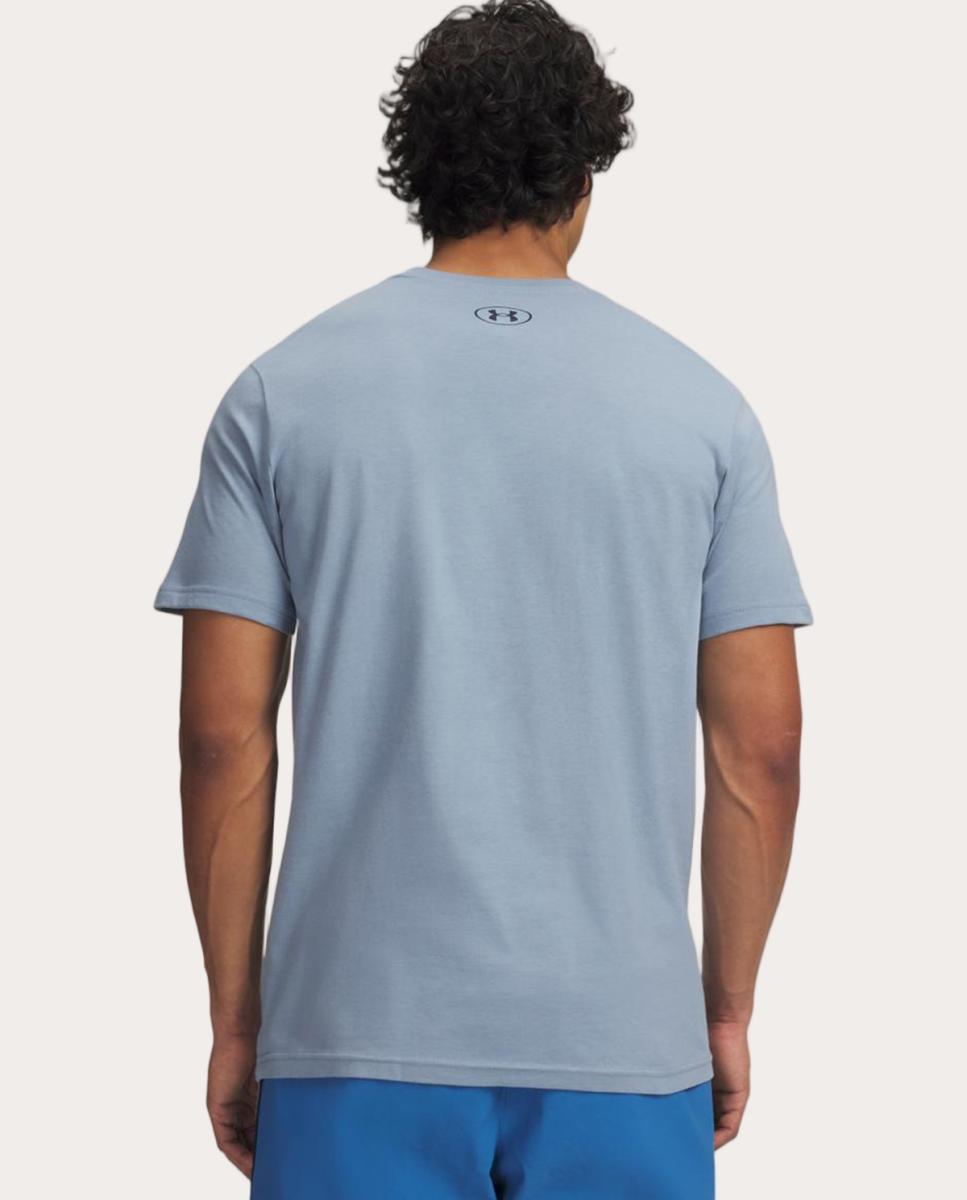 T-shirt de Homem UA M Logo WM SS Azul-2