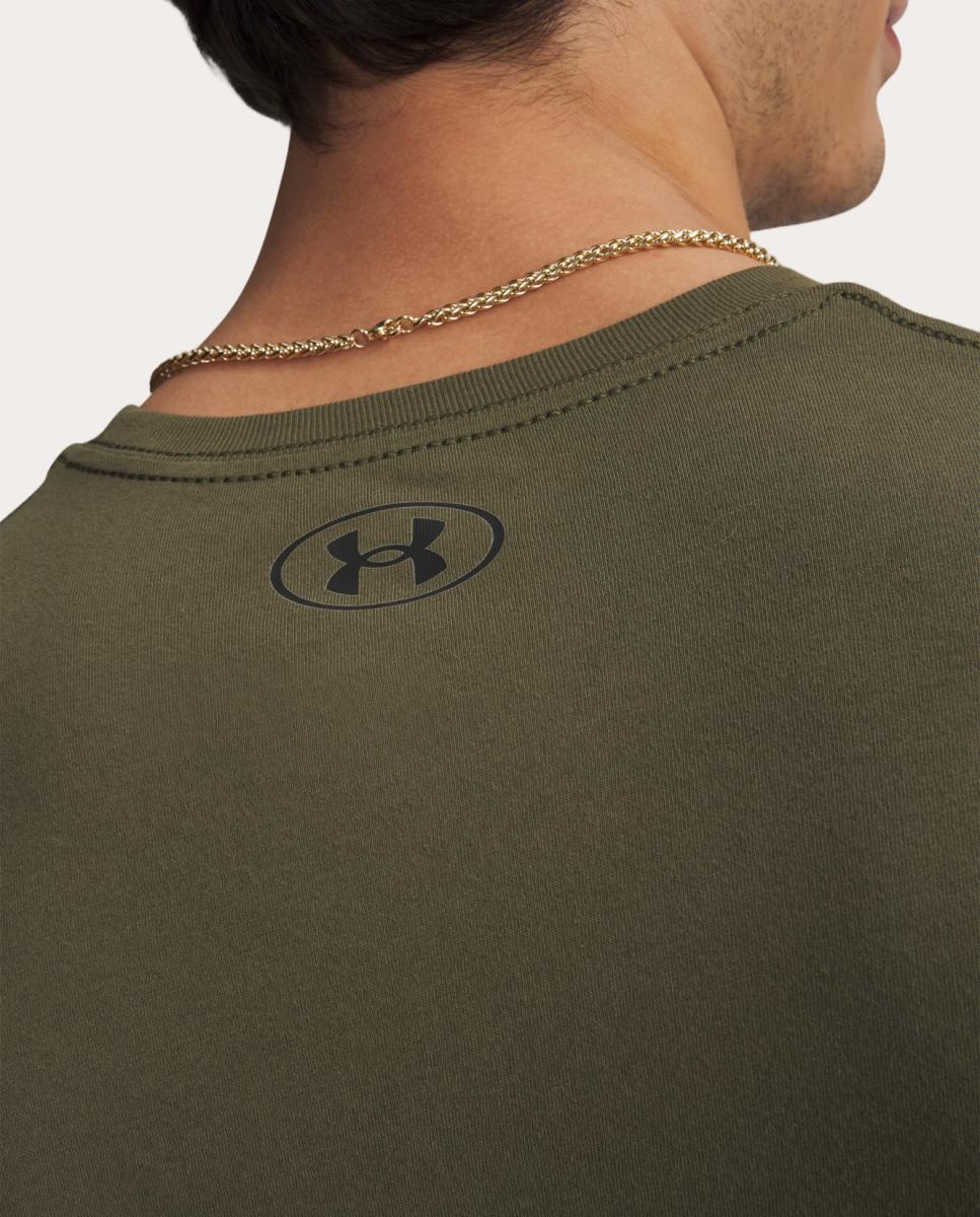 T-shirt de Homem UA M Sportstyle LC SS Verde-militar-3