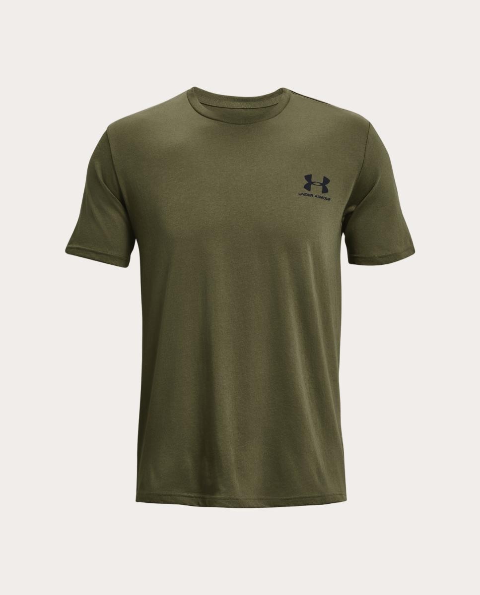 T-shirt de Homem UA M Sportstyle LC SS Verde-militar-4