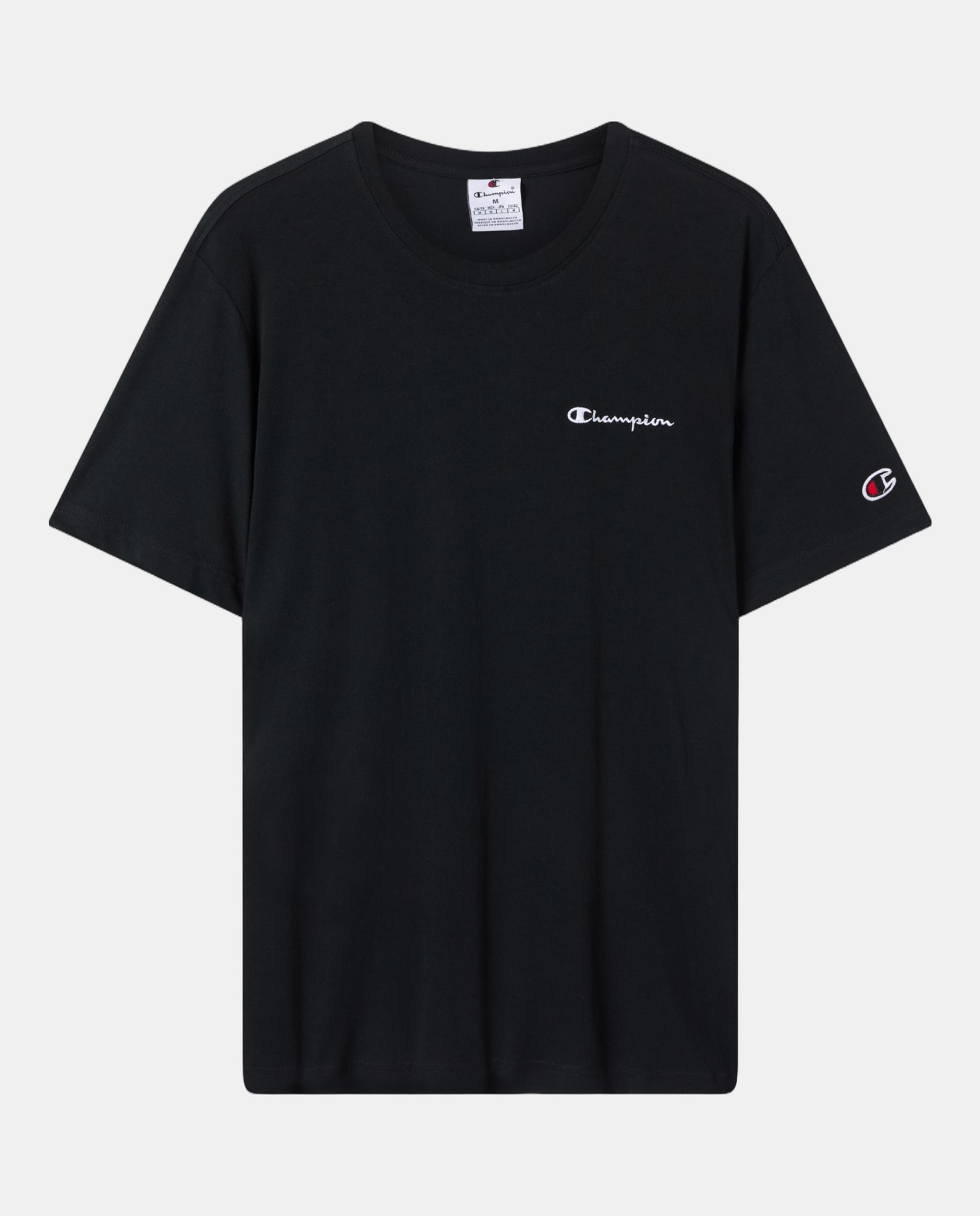 Camisetas Casual de Hombre SS Tee CHAMPION - Negro Negro-3