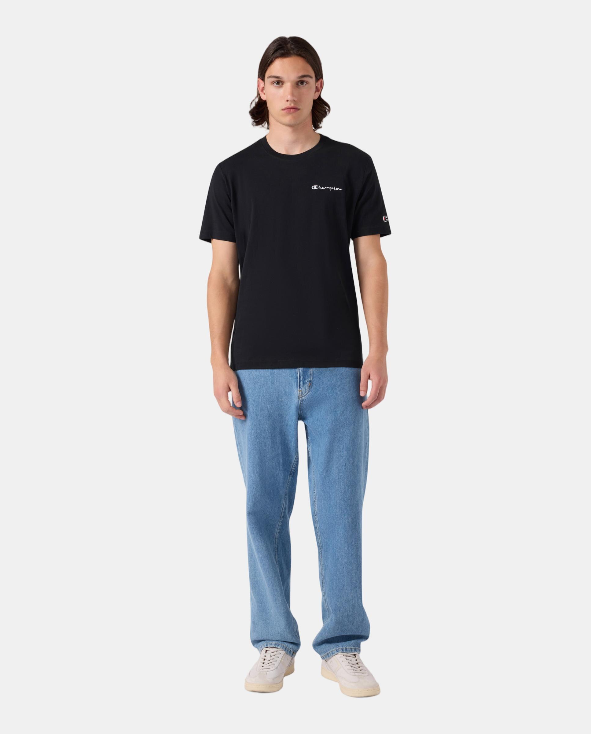 Camisetas Casual de Hombre SS Tee CHAMPION - Negro Negro-4