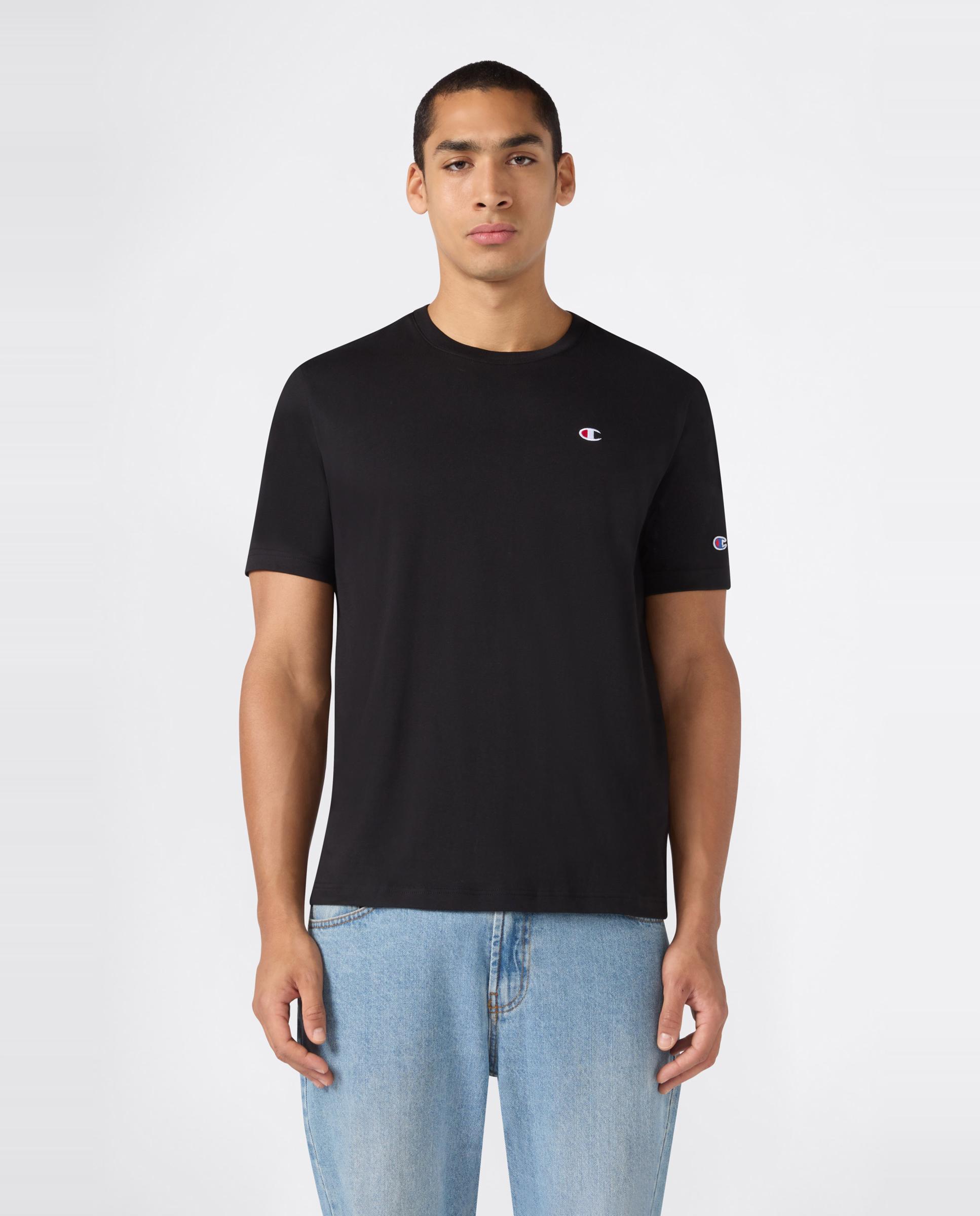 Imagen 0 de Camisetas Casual de Hombre Crewneck T-Shirt CHAMPION Negro