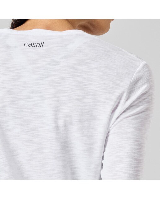 Camisola Comprida de Mulher Soft Texture Long Sleeve Branco-3