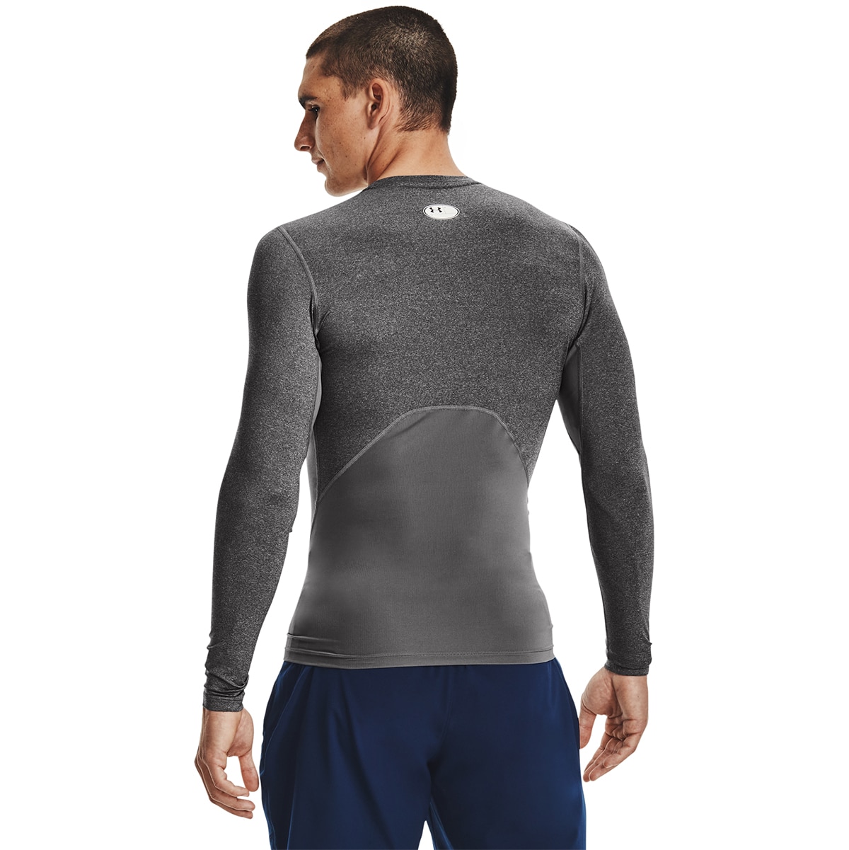 T-shirt de homem HeatGear® Under Armour Cinzento / Preto-2