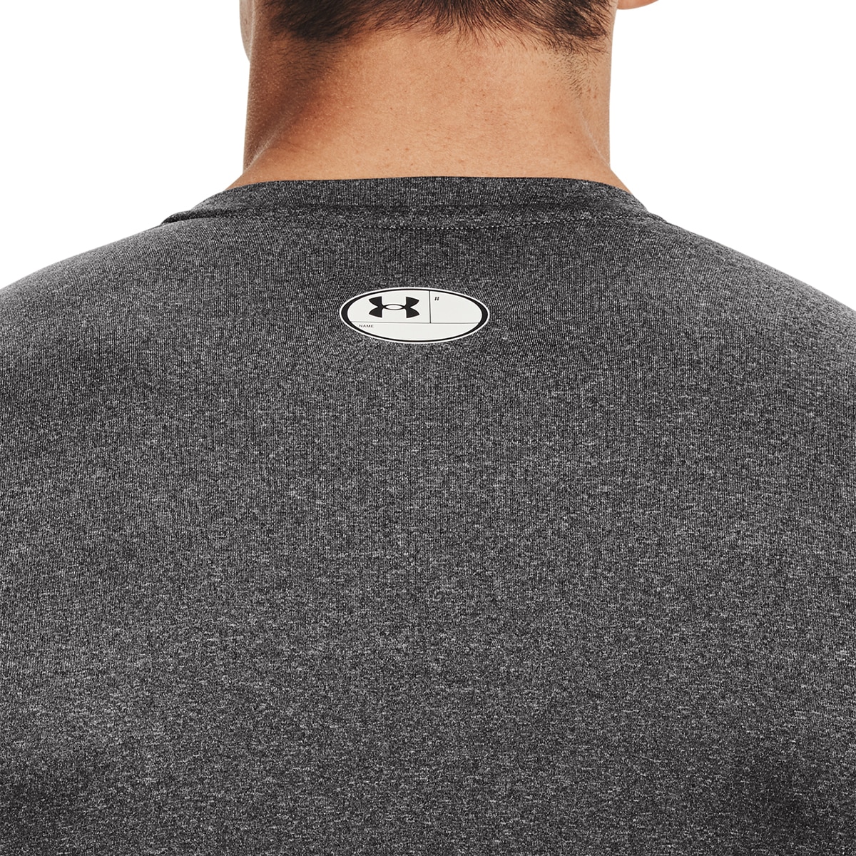 T-shirt de homem HeatGear® Under Armour Cinzento / Preto-3
