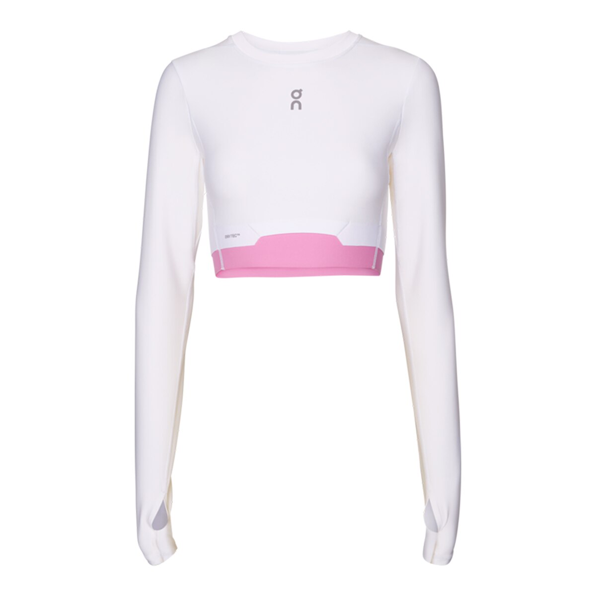 Camiseta de mujerTrain Long Sleeve Crop On - Blanco Blanco-5