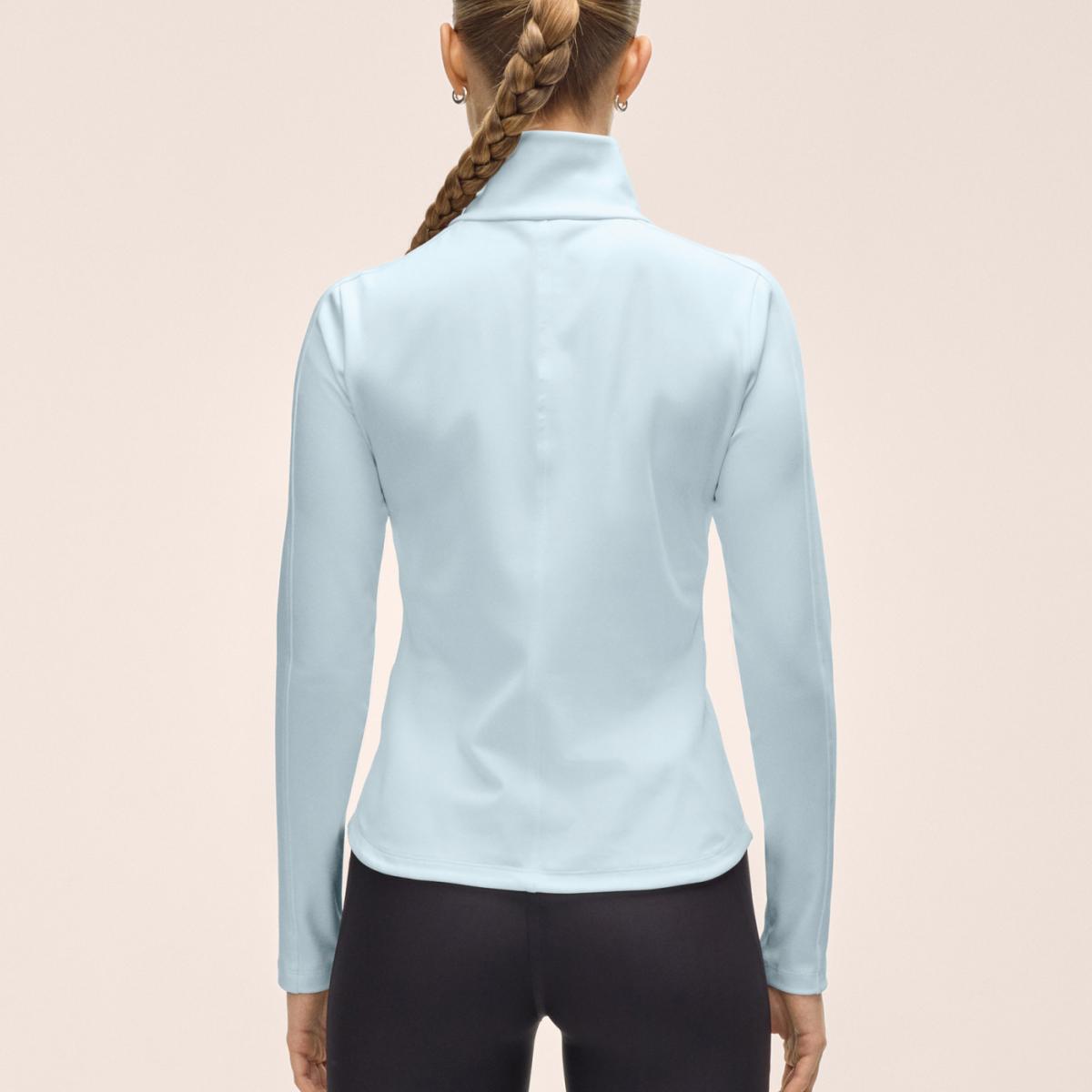 Camisola de Manga Comprida de Mulher Serene Azul-pastel-2