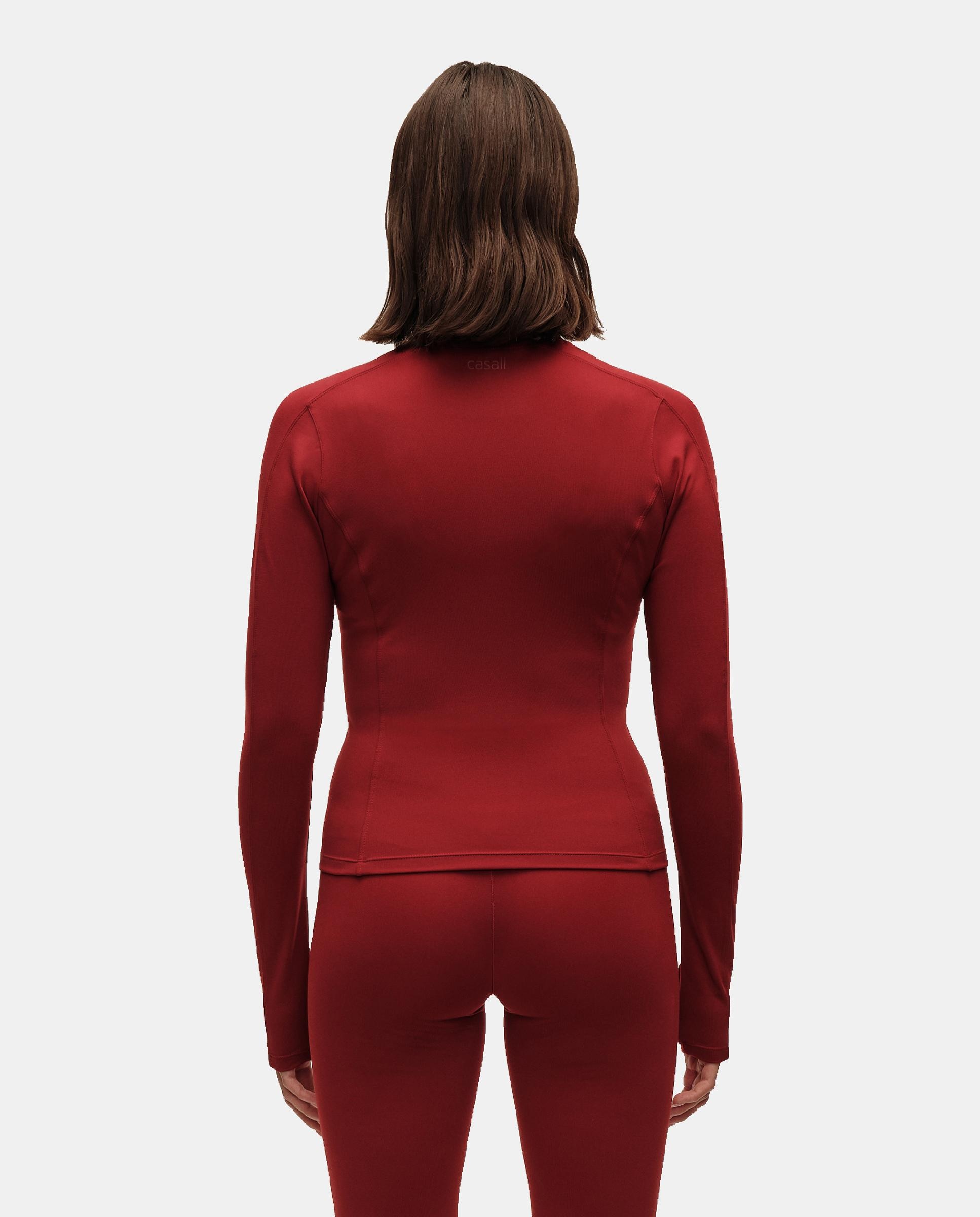 Imagen 2 de Chaqueta de Yoga y Pilates de Mujer Casall Soft Touch Zip Jacket CASALL - Granate Granate