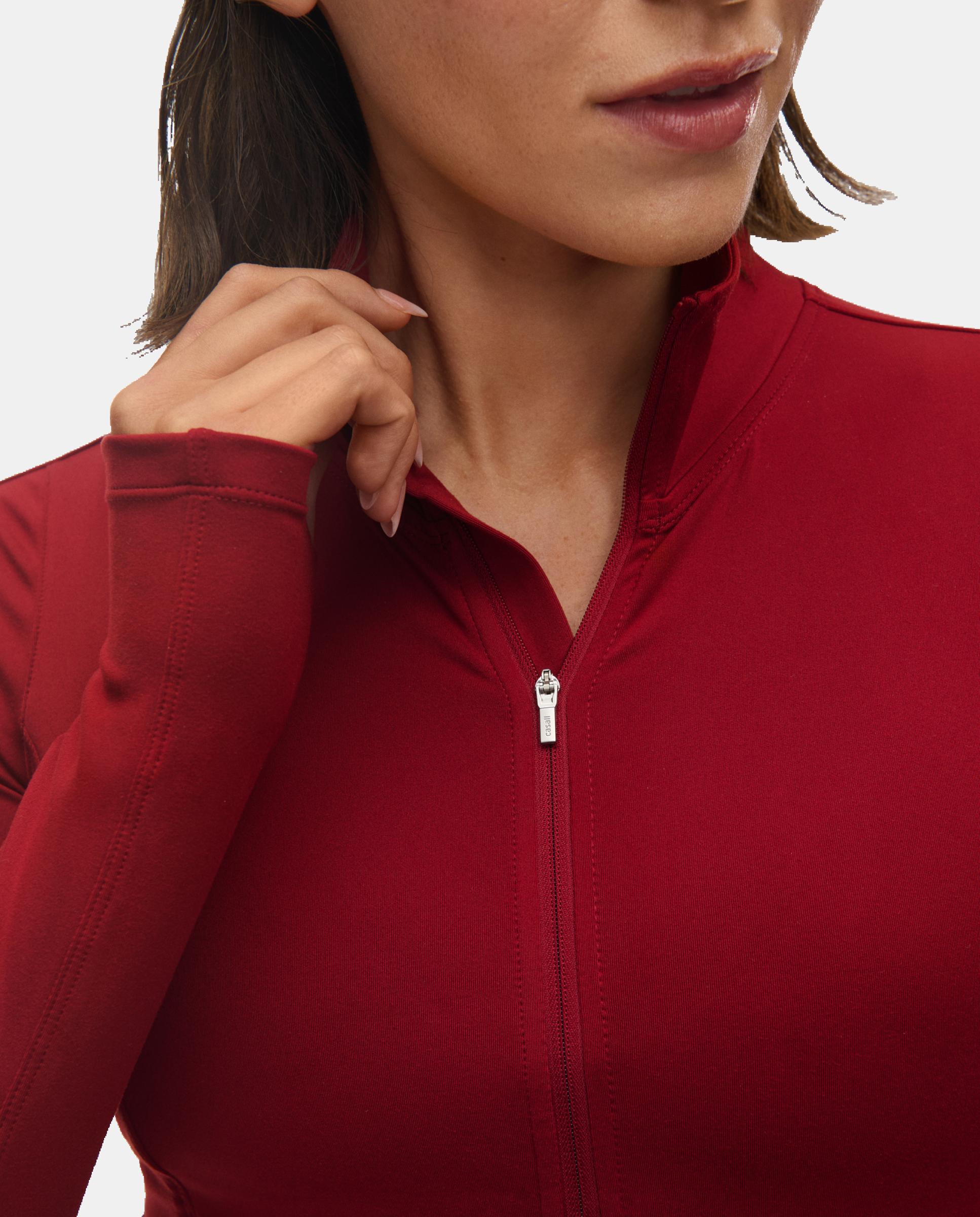 Imagen 5 de Chaqueta de Yoga y Pilates de Mujer Casall Soft Touch Zip Jacket CASALL - Granate Granate
