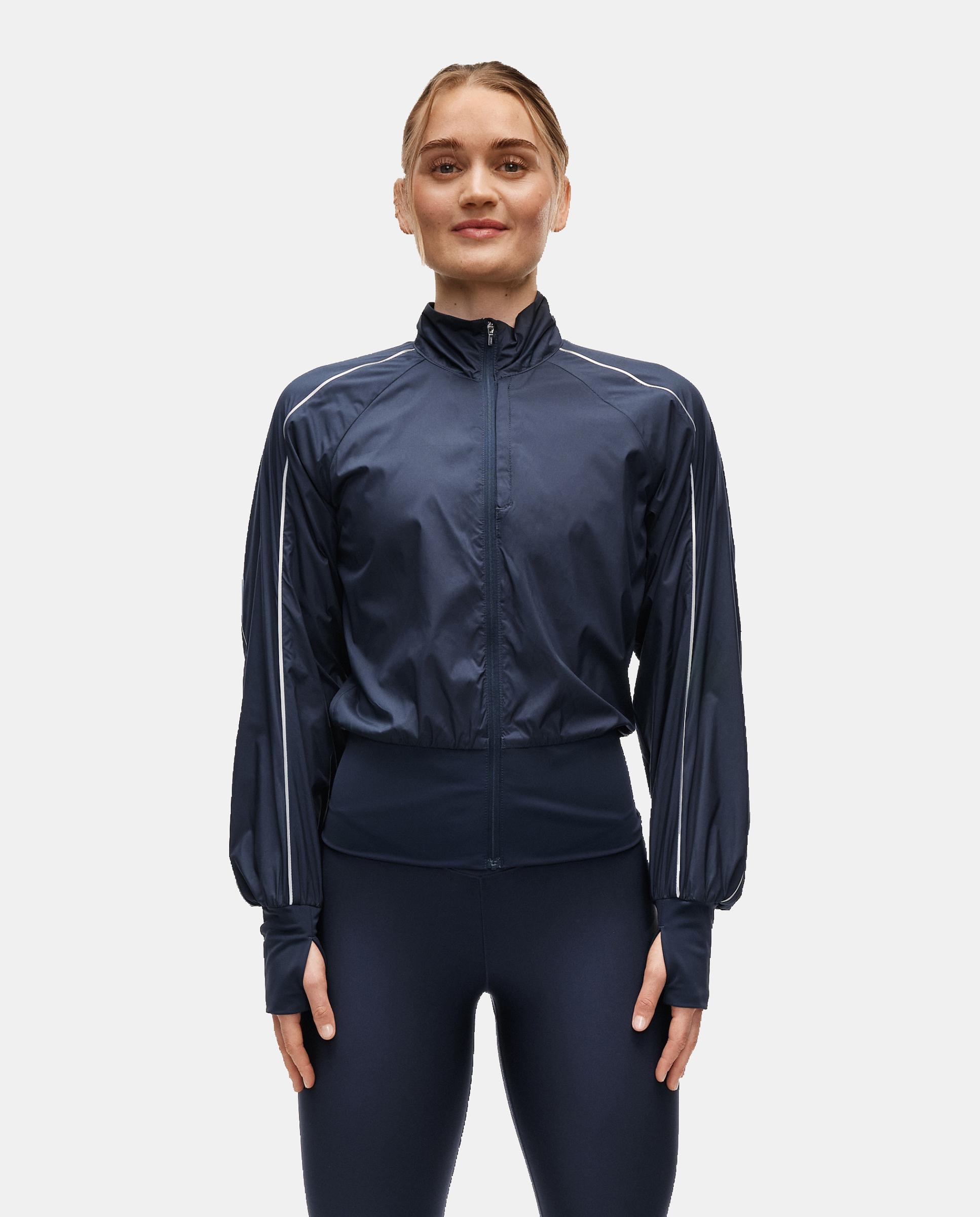 Chaqueta de Yoga y Pilates de Mujer Casall Statement Woven Training Jacket CASALL - Azul oscuro Azul oscuro-1