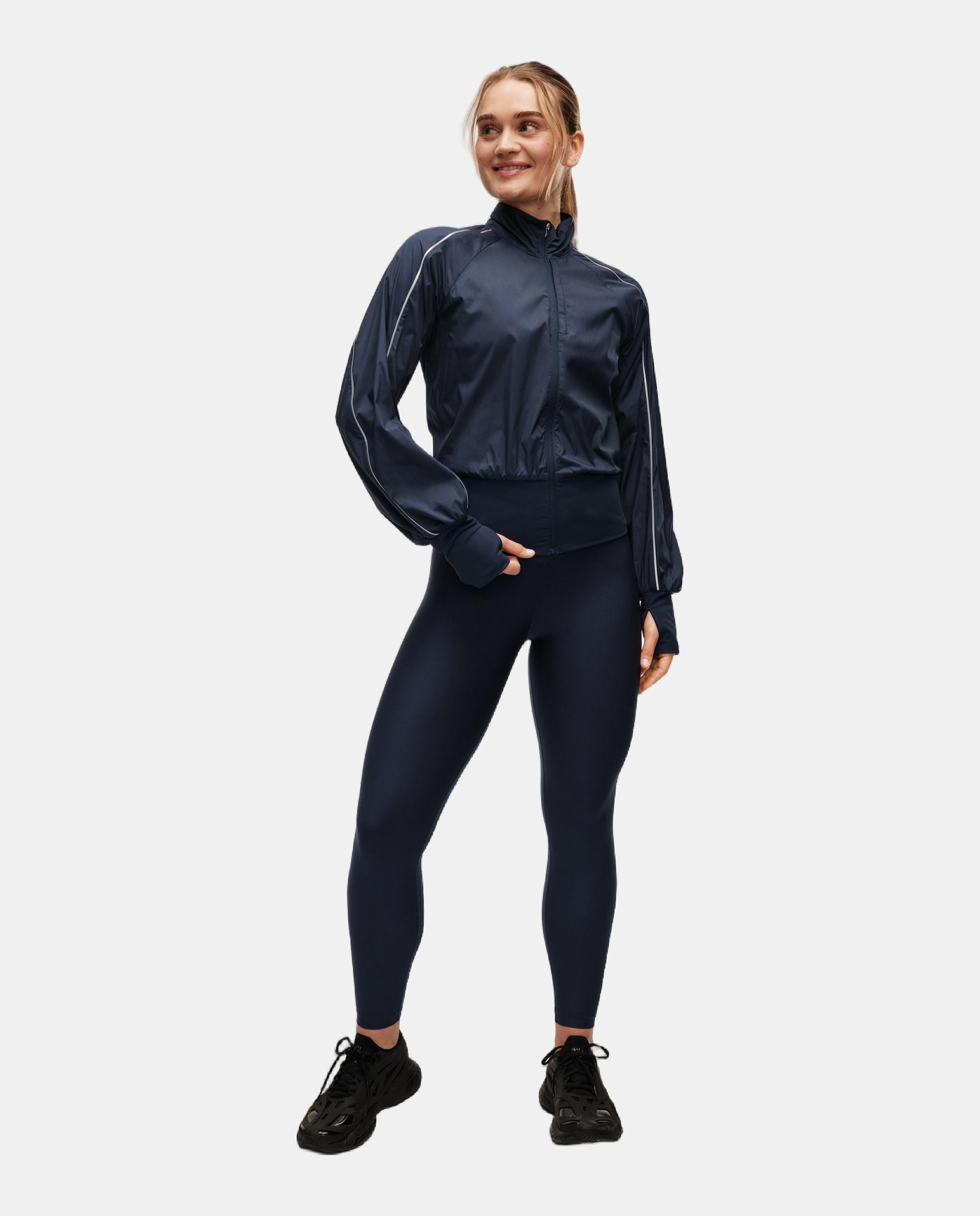 Chaqueta de Yoga y Pilates de Mujer Casall Statement Woven Training Jacket CASALL - Azul oscuro Azul oscuro-4