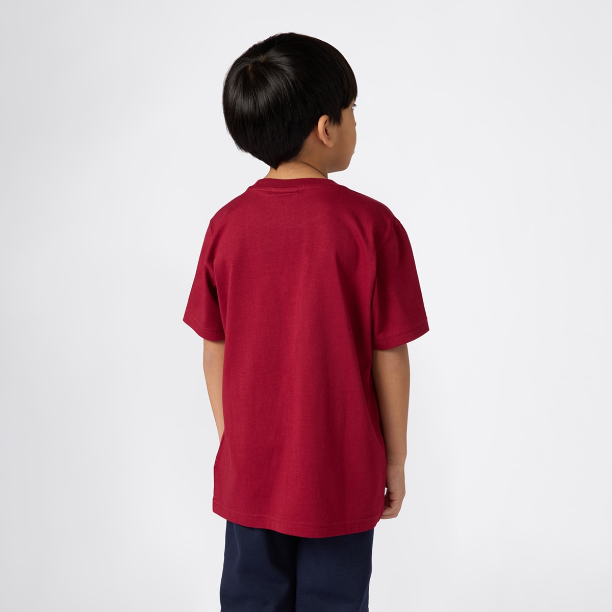 T-shirt de Menino Vermelho-escuro-2