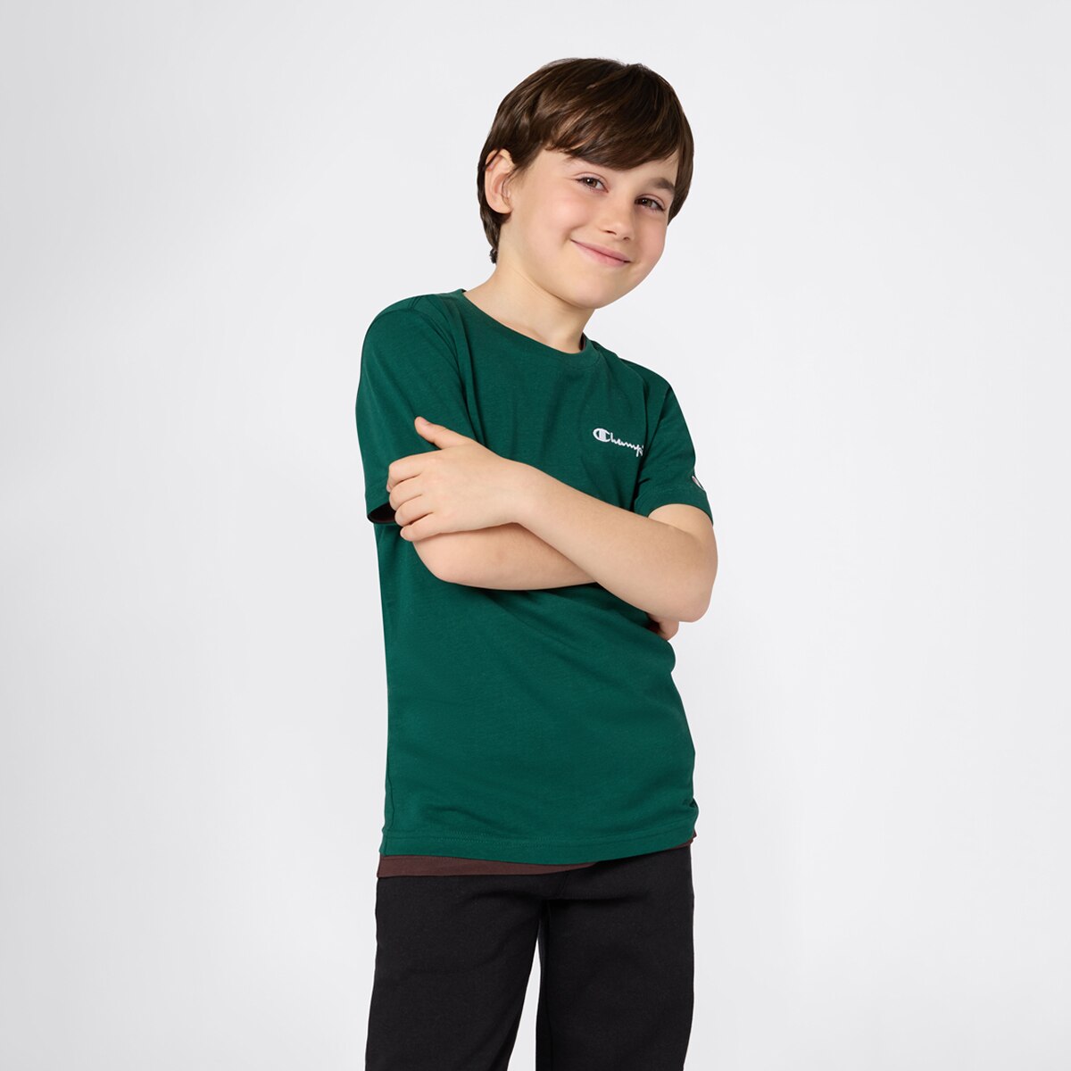 T-shirt de Menino Verde-escuro-1