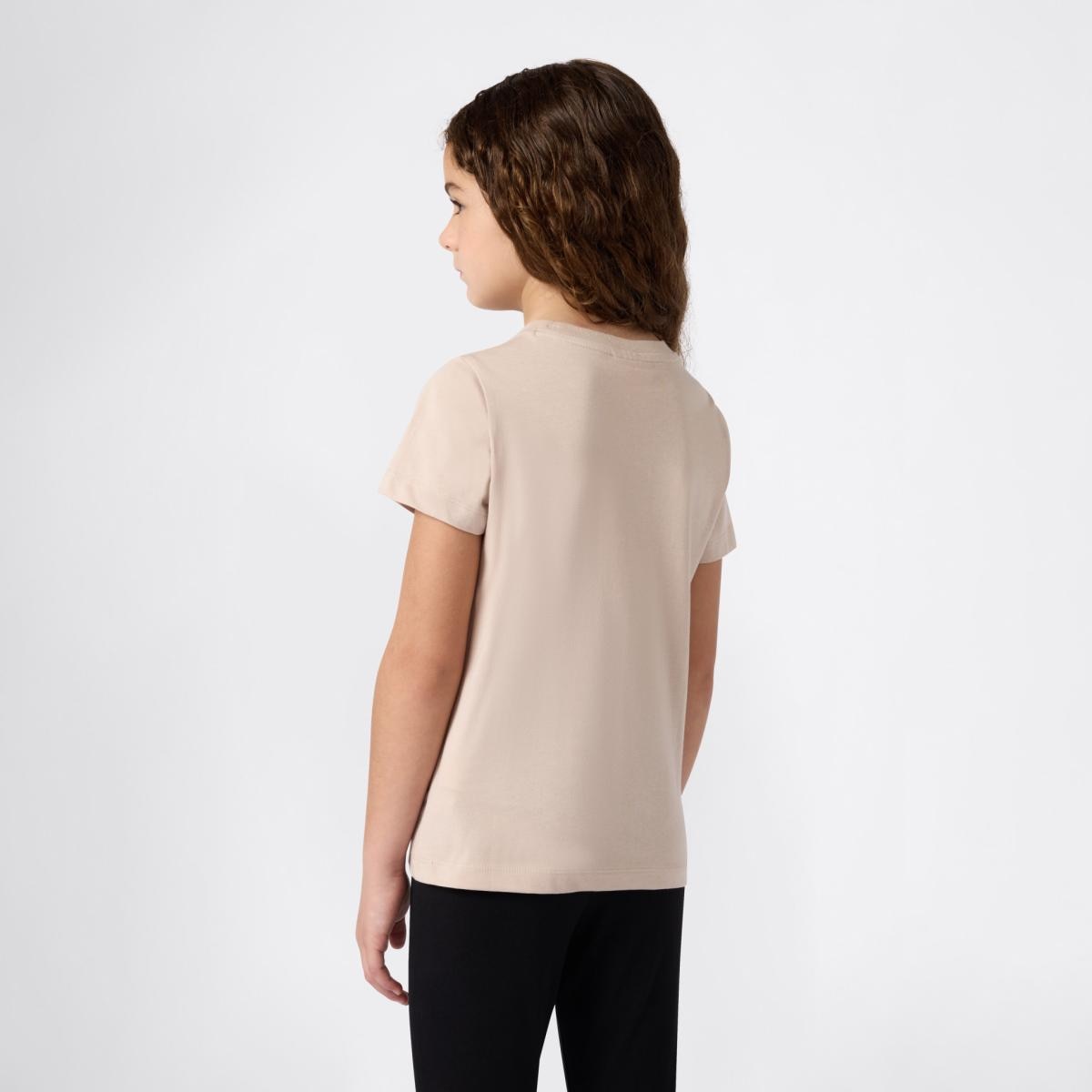 T-shirt de Menina Castanho-claro-2