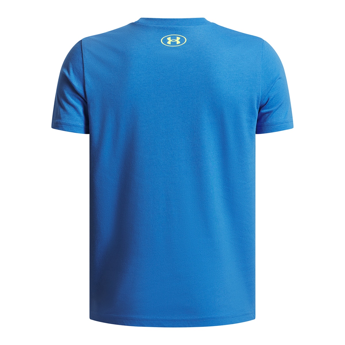 T-shirt de Menino UA Overlay WM SS Azul-2