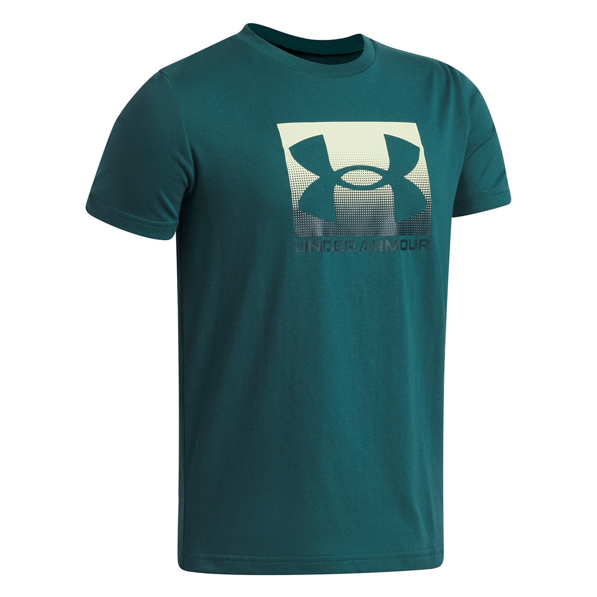 T-shirts de Criança Casual UA B Boxed Sports Update SS Verde-escuro-3