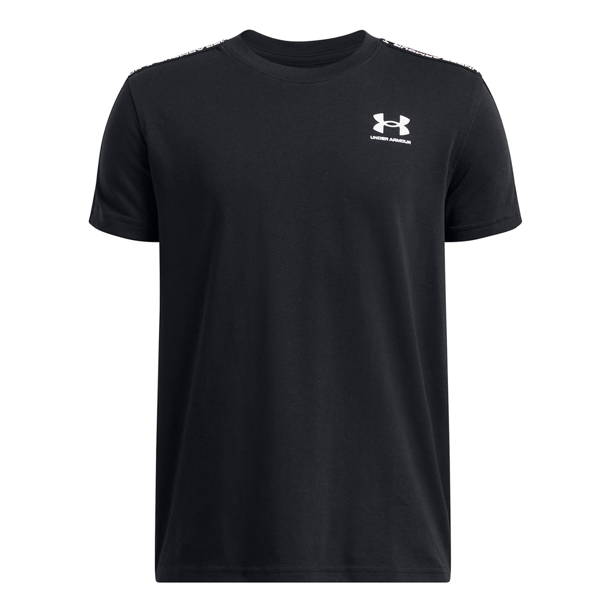 T-shirts de Menino Casual UA B Icon Taped SS Preto-4