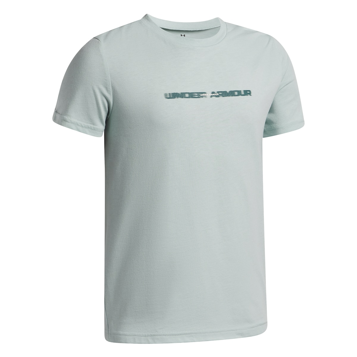 T-shirts de Criança Casual UA B WM Blur SS Azul-esverdeado-3