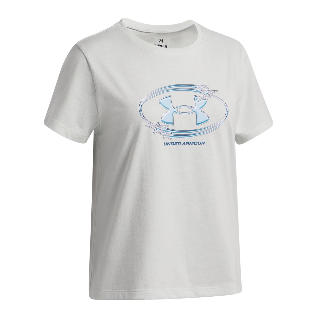 T-shirt Casual de Criança UA G Star Logo Lockertag SS Verde-claro-3