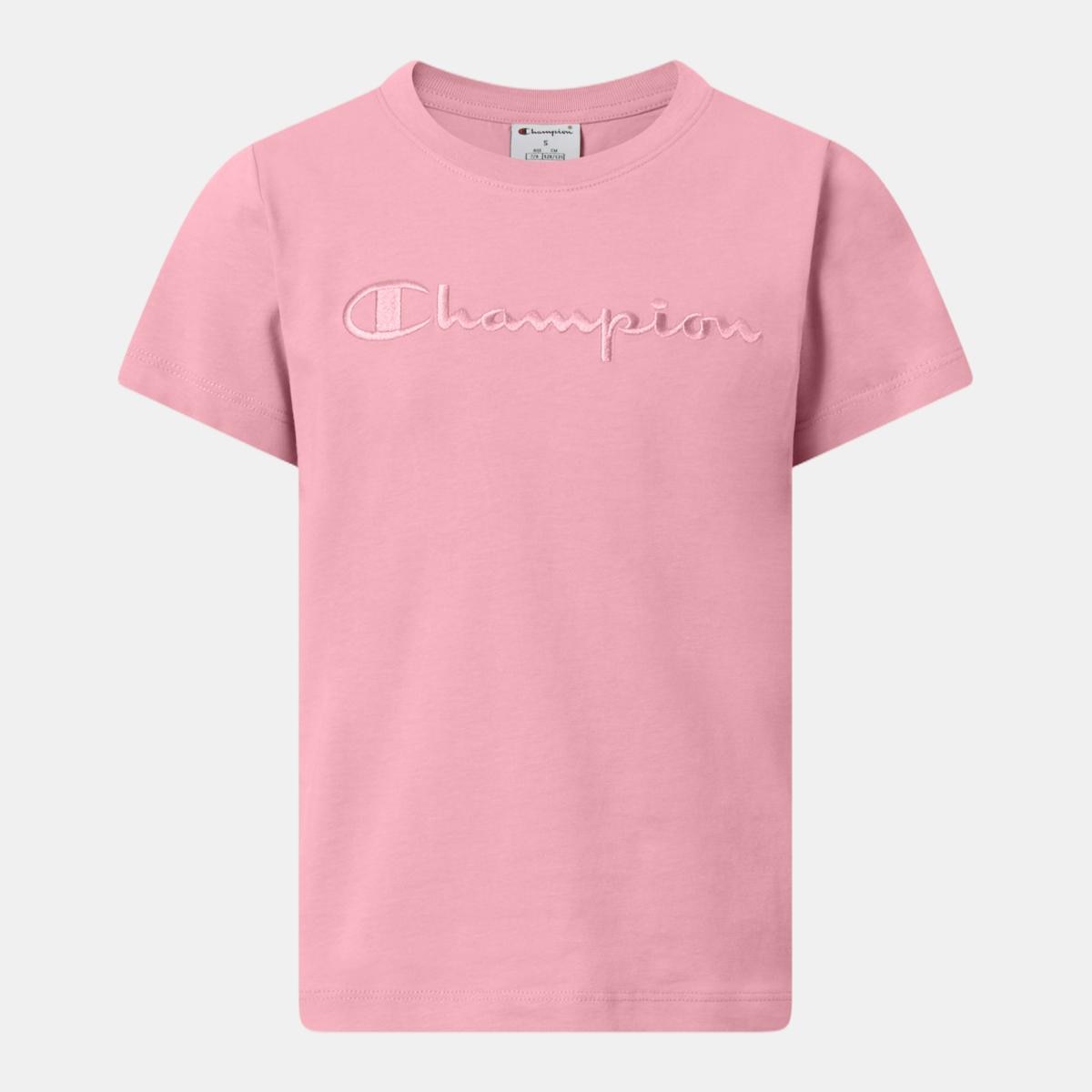 T-shirt de Manga Curta de Menina SS Tee Rosa-4