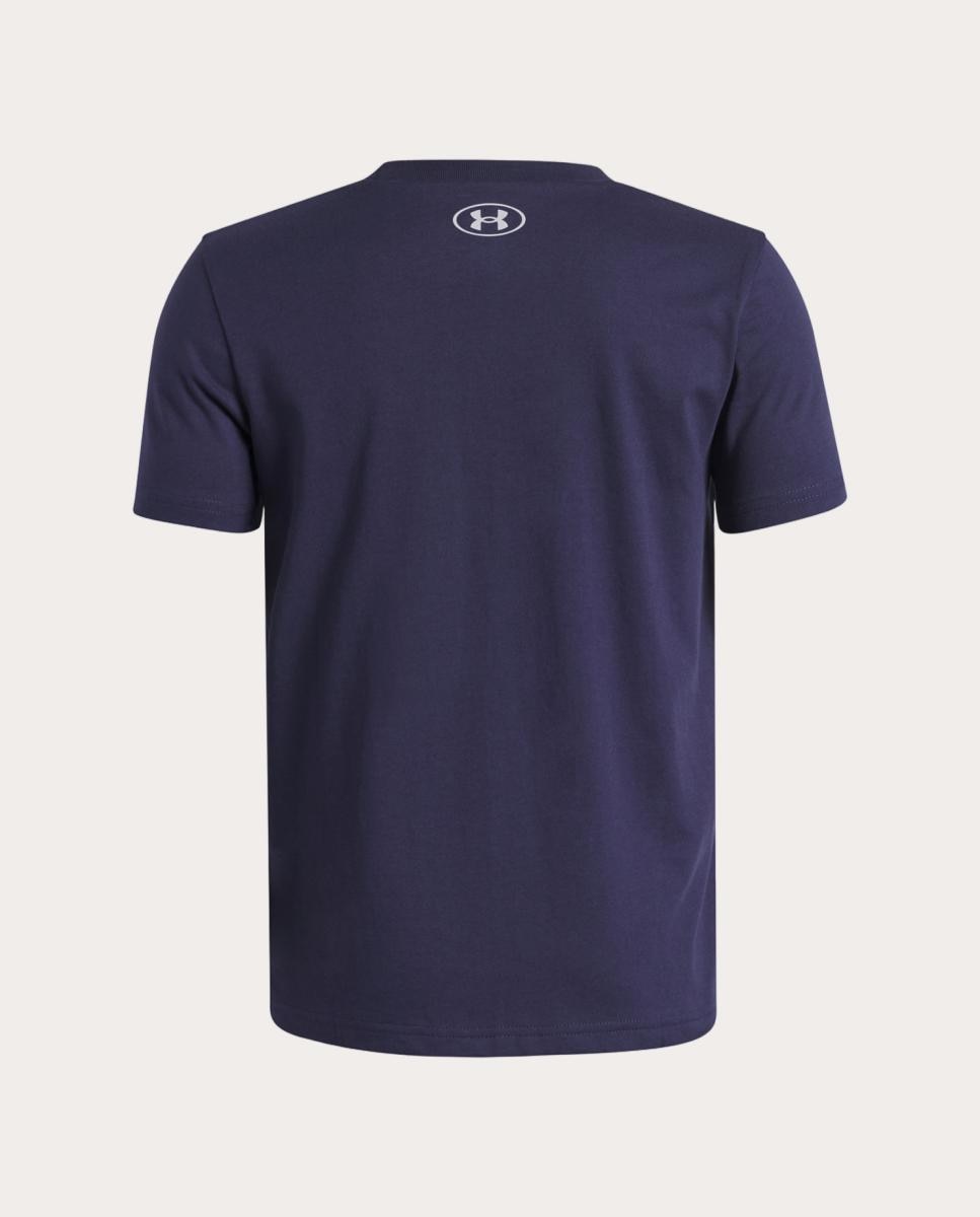 T-shirt de Criança UA B Boxed Sports Update SS Azul-noite-2