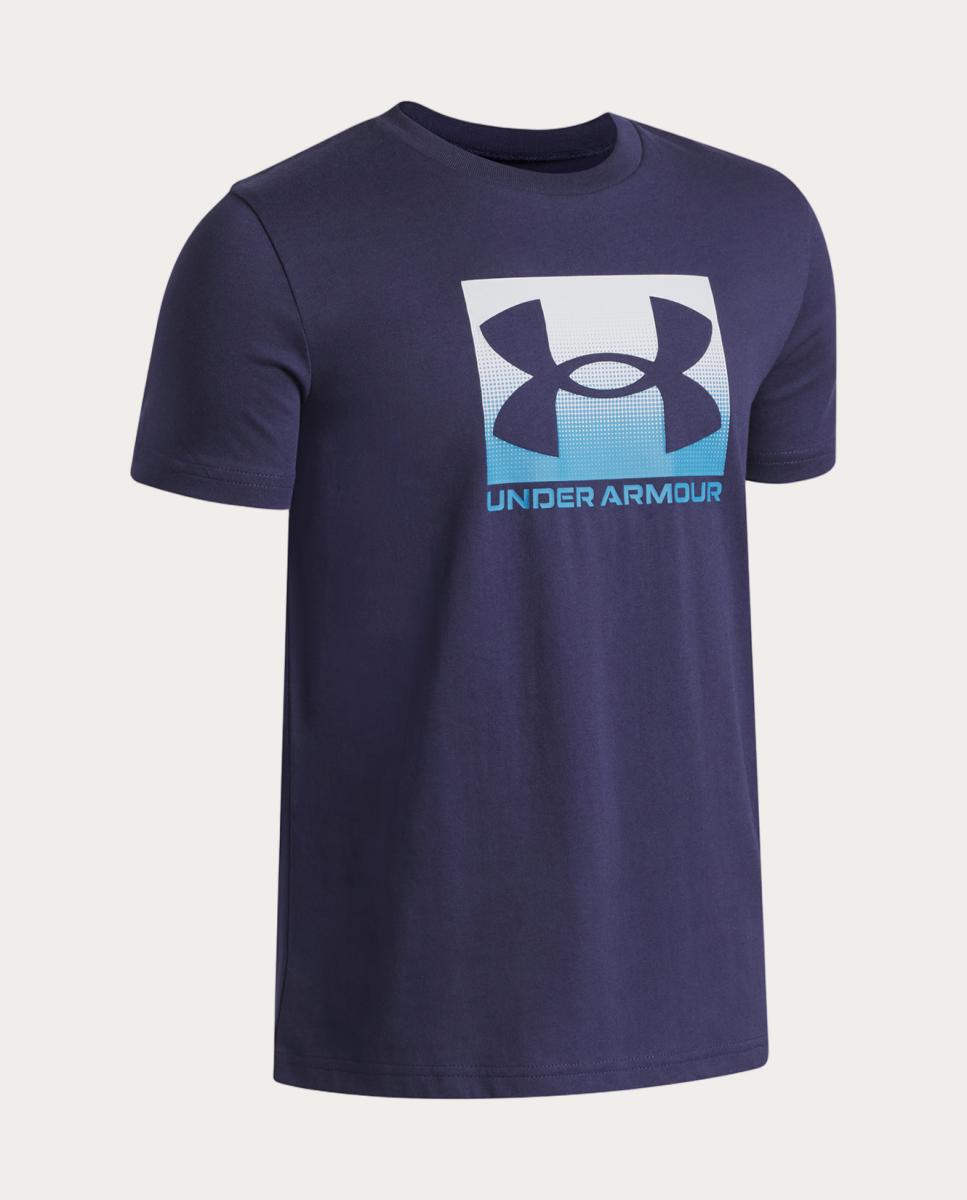T-shirt de Criança UA B Boxed Sports Update SS Azul-noite-3