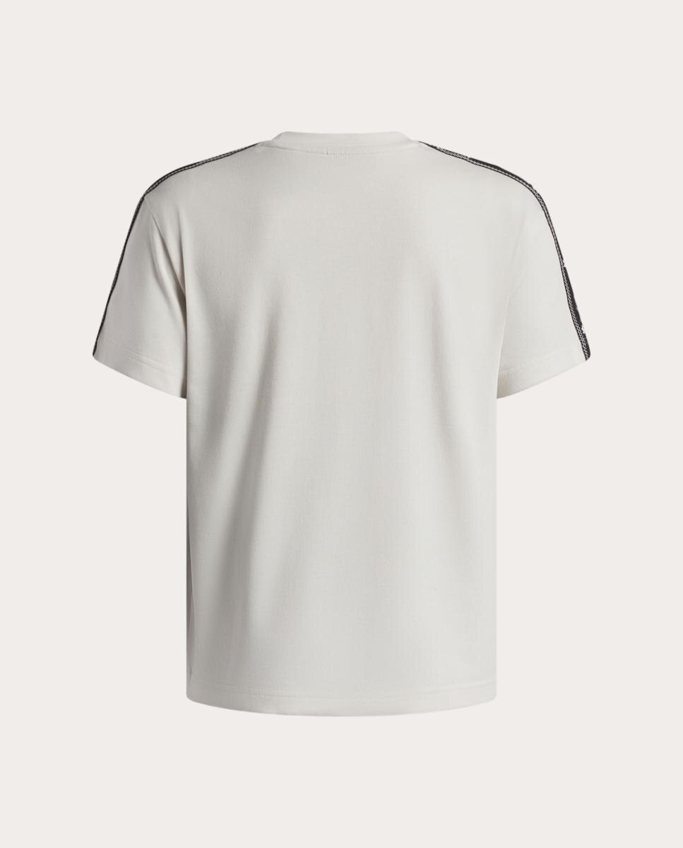 T-shirt de Criança UA B Icon Taped SS Branco Osso-2
