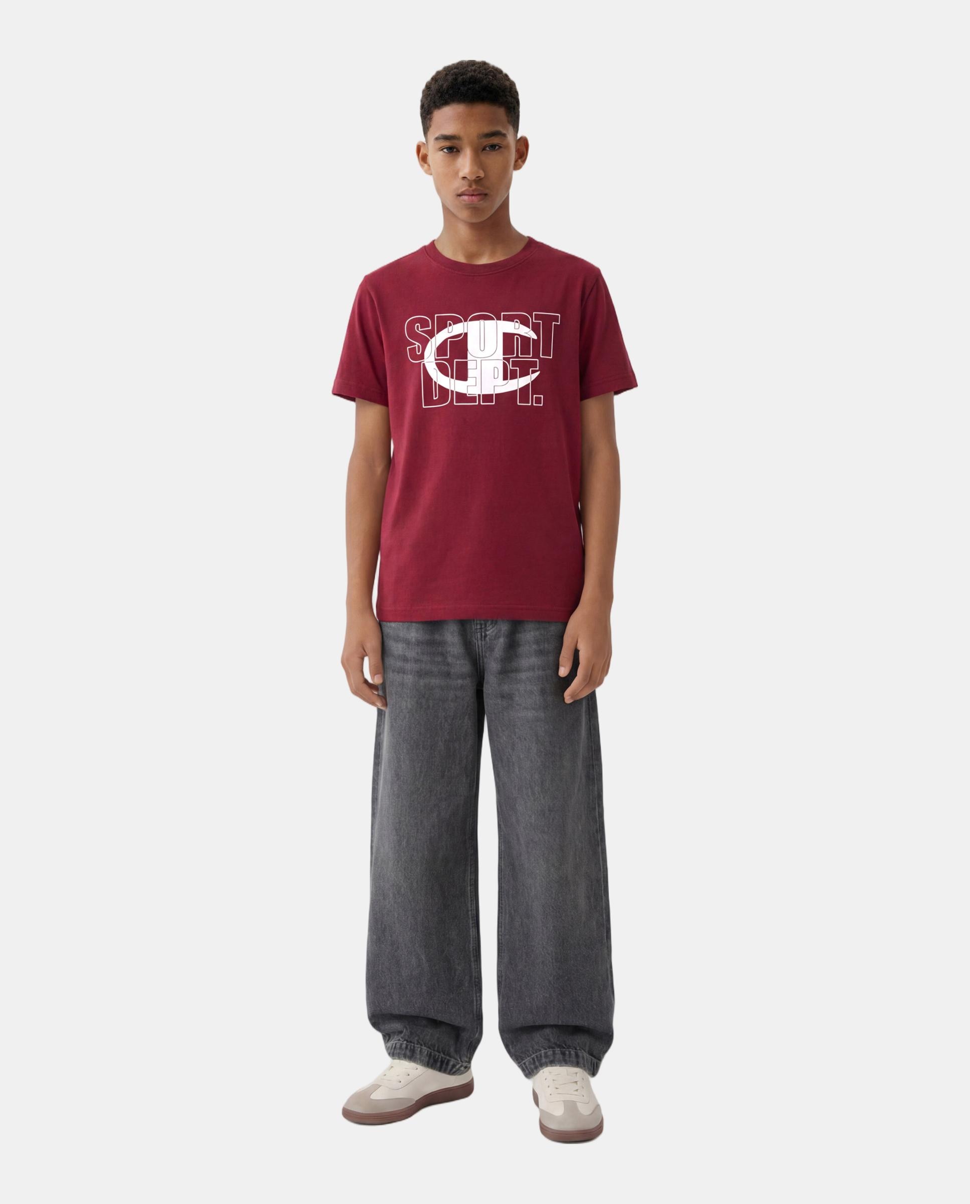 T-shirt Casual de Menino SS Tee Vermelho-3