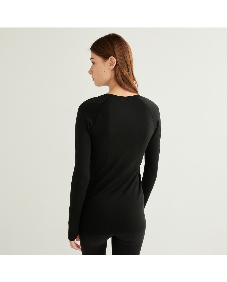 T-shirt de Mulher Swiftly Tech 2.0 Preto-2