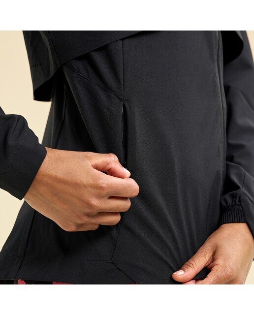 Casaco de Mulher Dynamic Windbreaker Preto-5