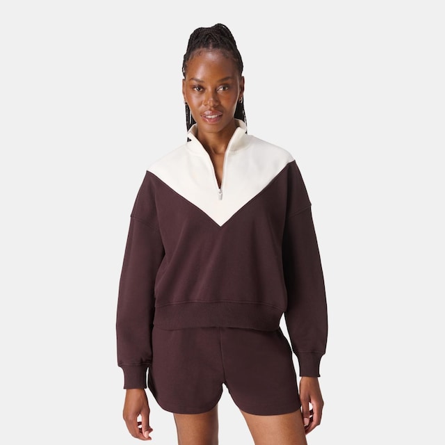 Imagem 0 de Sweatshirt de Mulher Revive Crop Half Zip